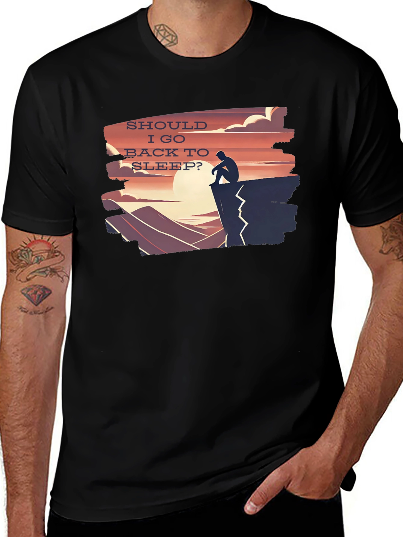 Variant 18 of Should I Go Back To Sleep? Graphic T-Shirt