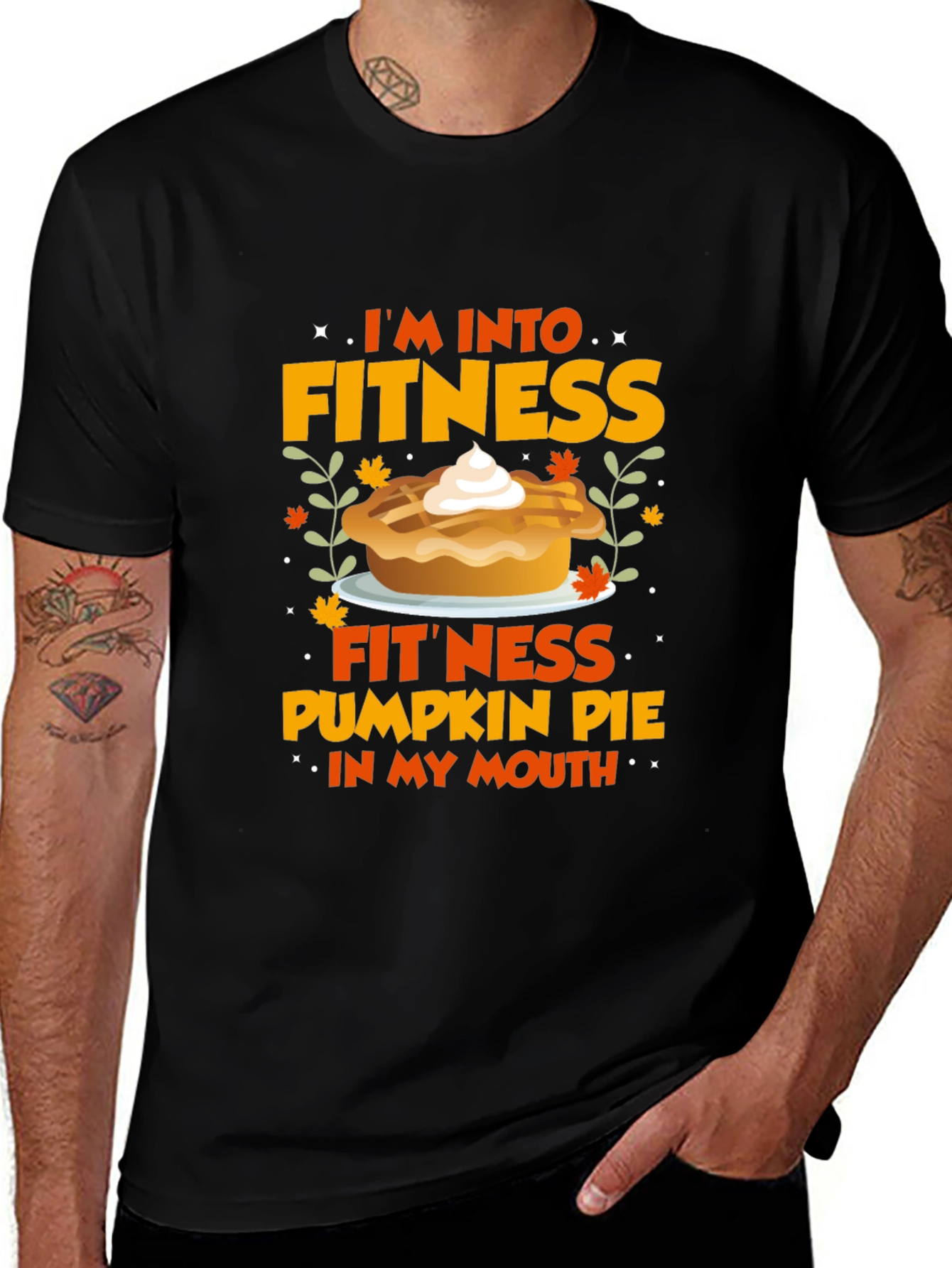 Variant 19 of Fitness Pumpkin Pie Graphic T-Shirt