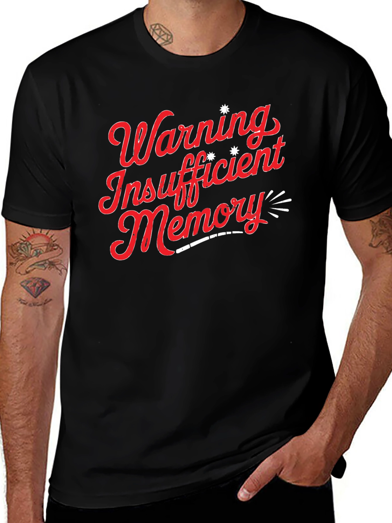 Warning Insufficient Memory Graphic T-Shirt