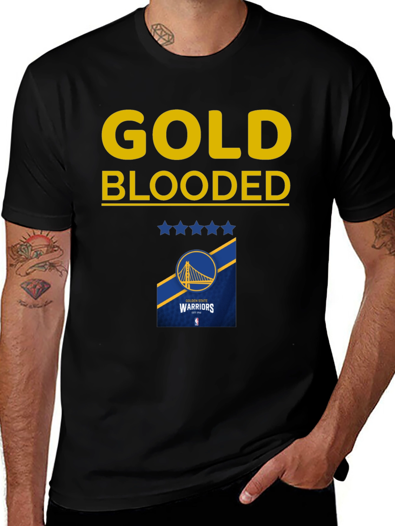 Golden State Warriors Gold Blooded T-Shirt