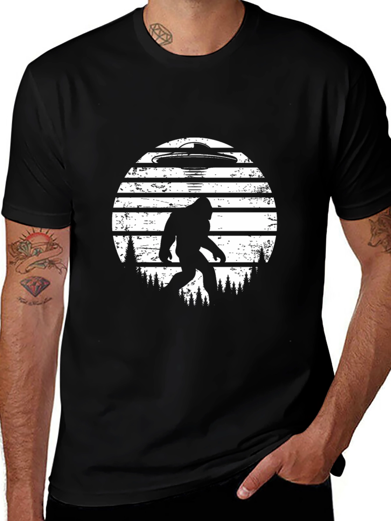 Variant 11 of Bigfoot UFO Graphic Tee