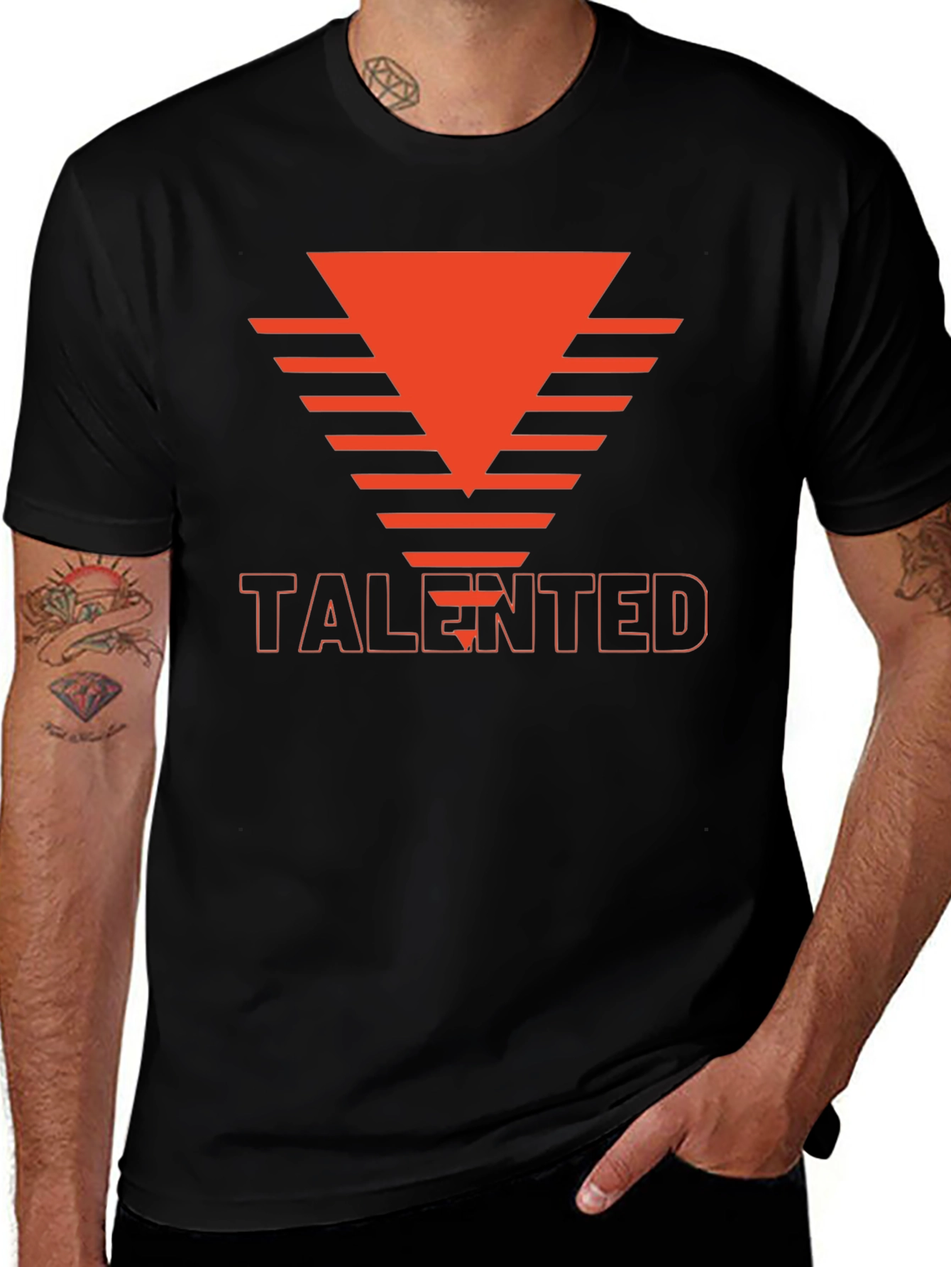 Variant 19 of Talented Graphic Tee - Modern Black T-Shirt