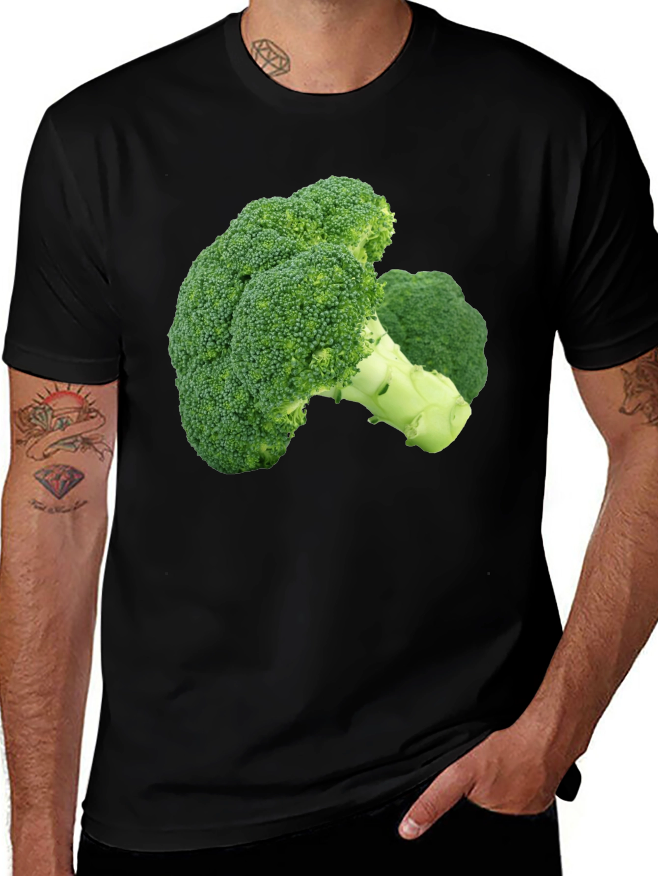 Variant 30 of Broccoli Graphic T-Shirt - Quirky Food Tee