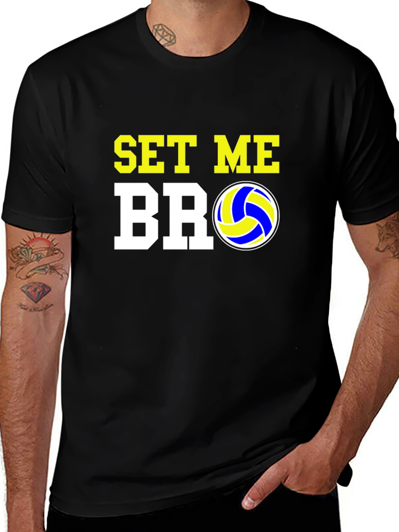 Variant 22 of Set Me Bro Volleyball T-Shirt