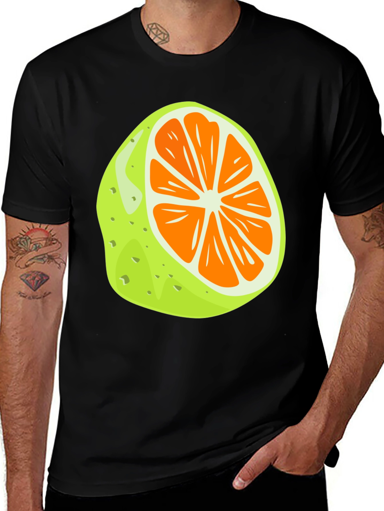 Variant 15 of Citrus Slice Graphic Tee - Unique Fruit T-Shirt