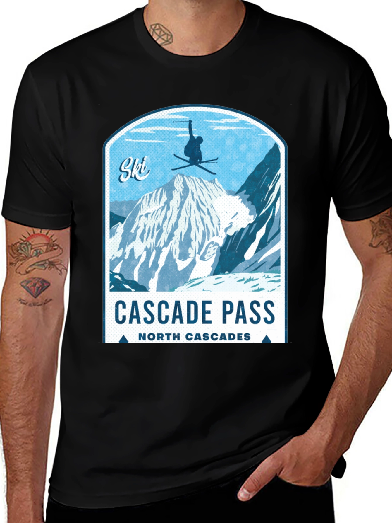 Cascade Pass Ski Graphic T-Shirt
