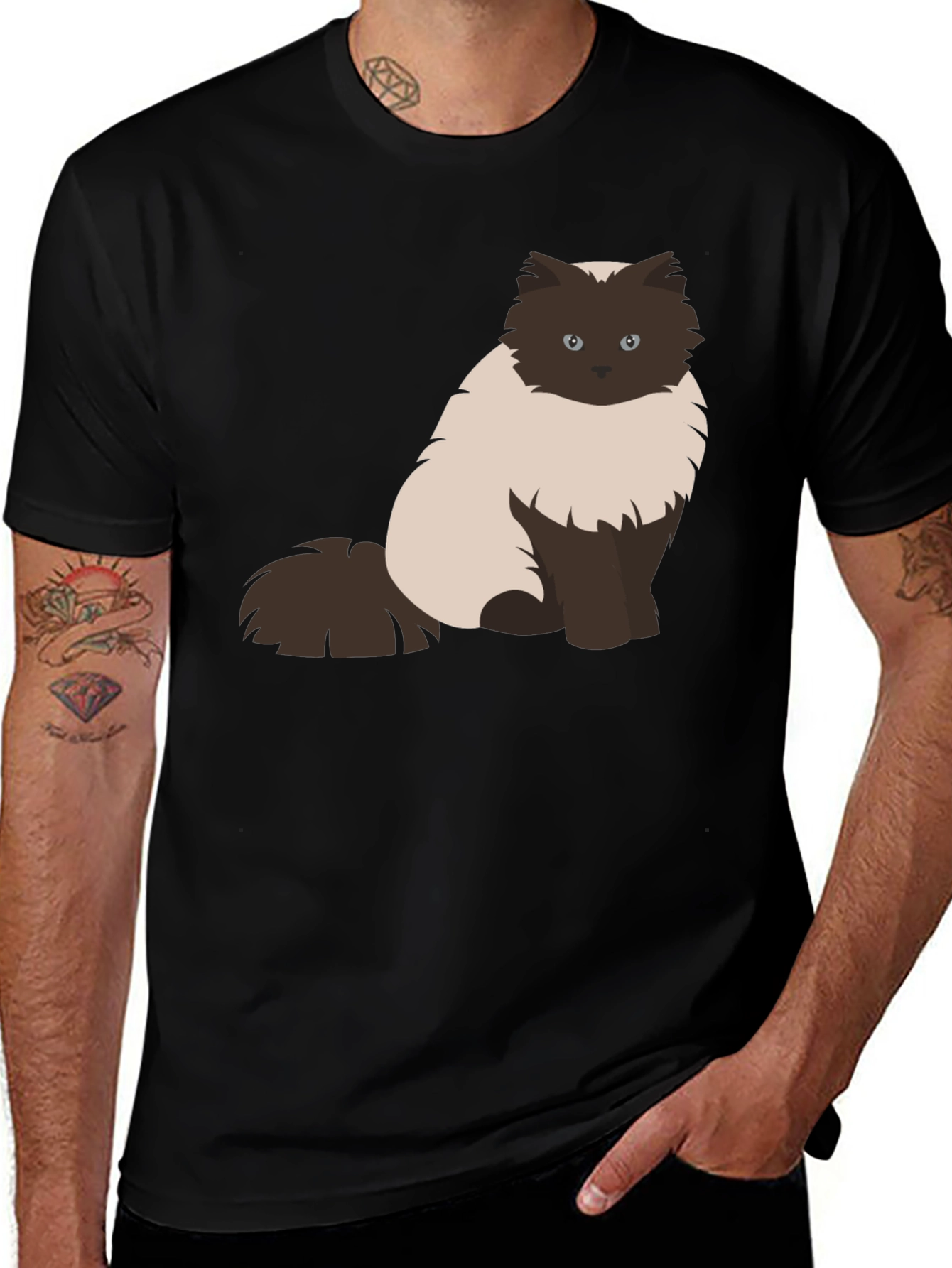 Variant 12 of Ragdoll Cat Graphic T-Shirt - Soft & Stylish