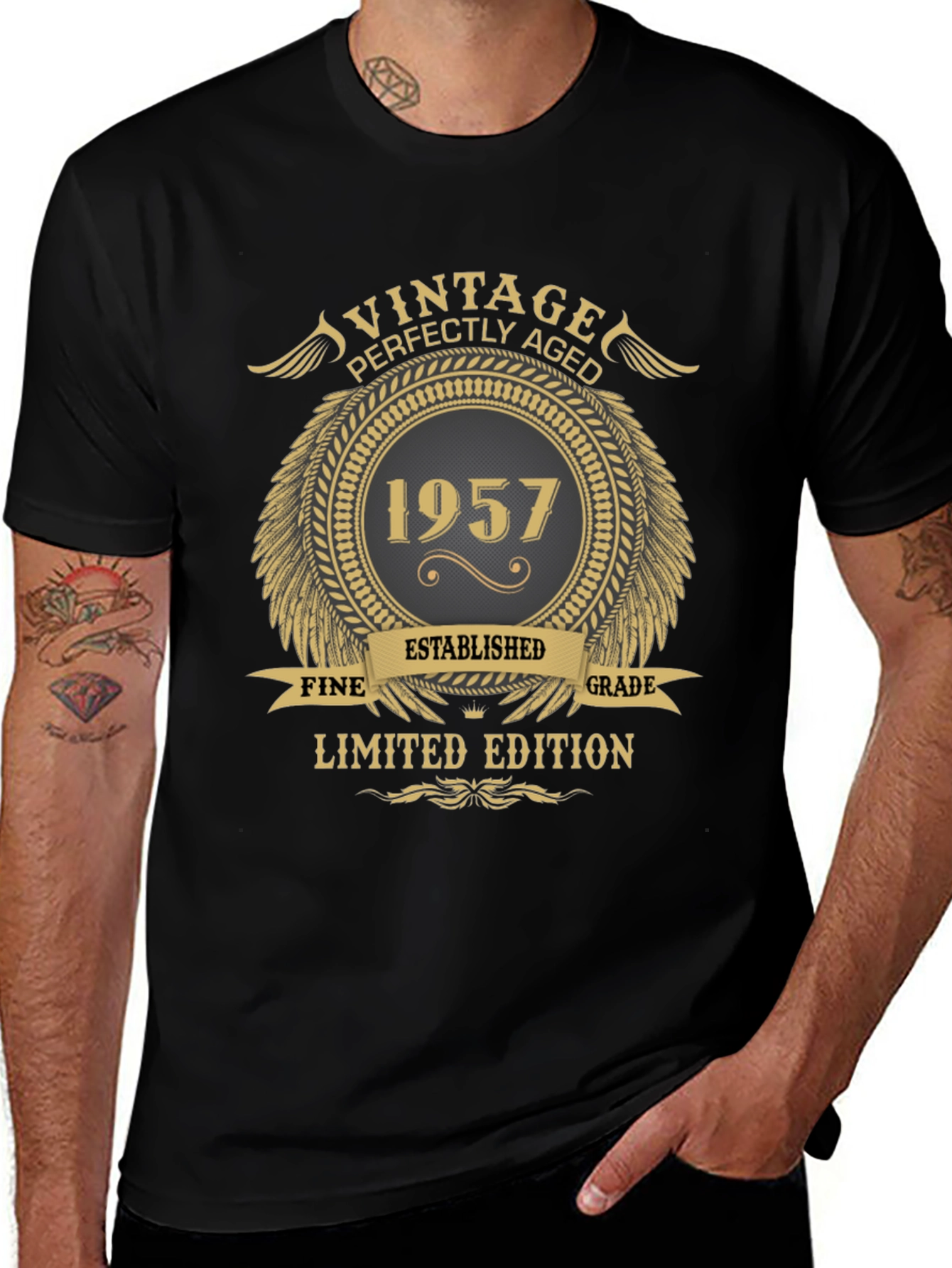 Variant 3 of Vintage 1957 Limited Edition Black T-Shirt