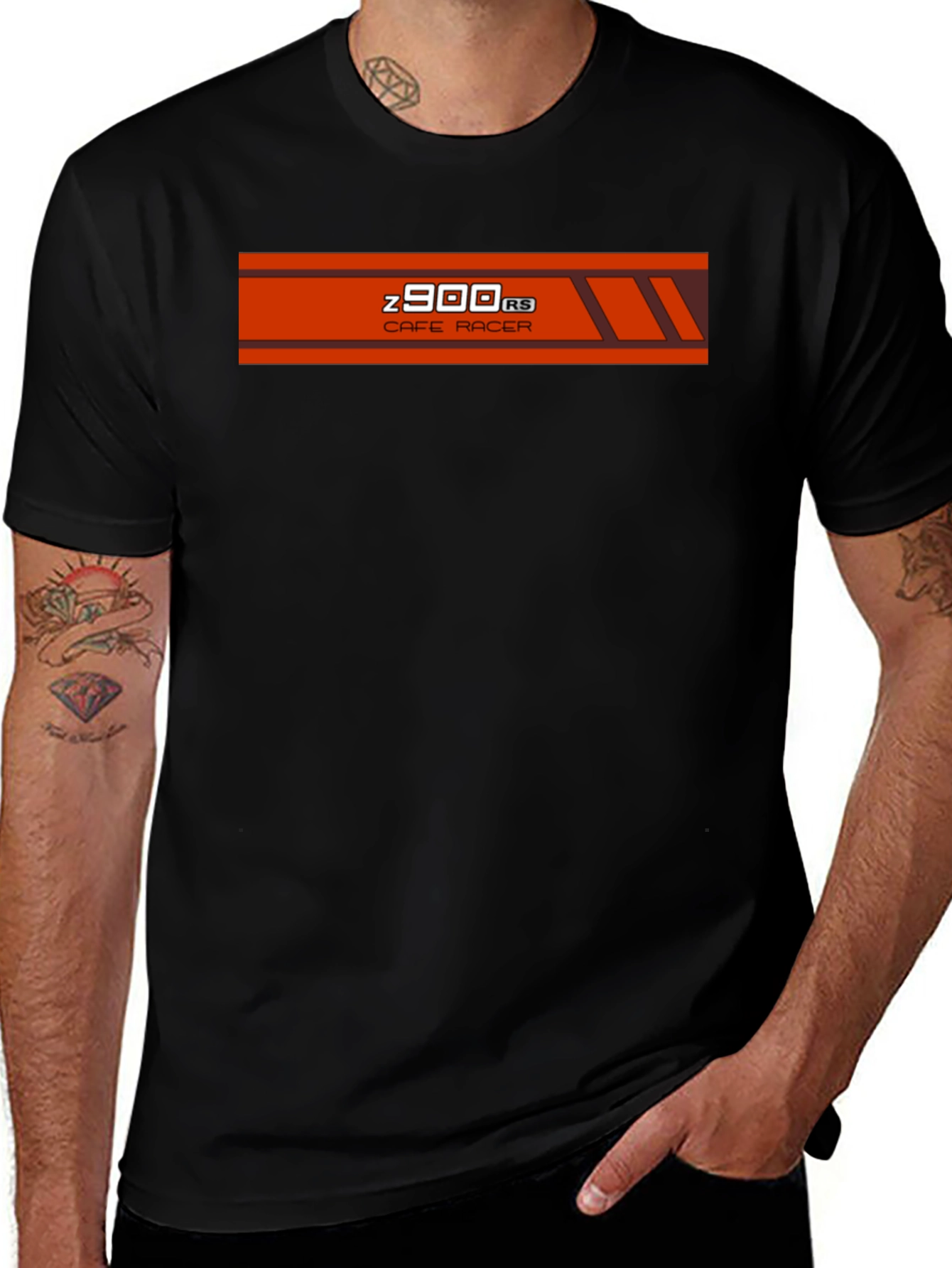 Variant 14 of Z900RS Cafe Racer Graphic T-Shirt - Black