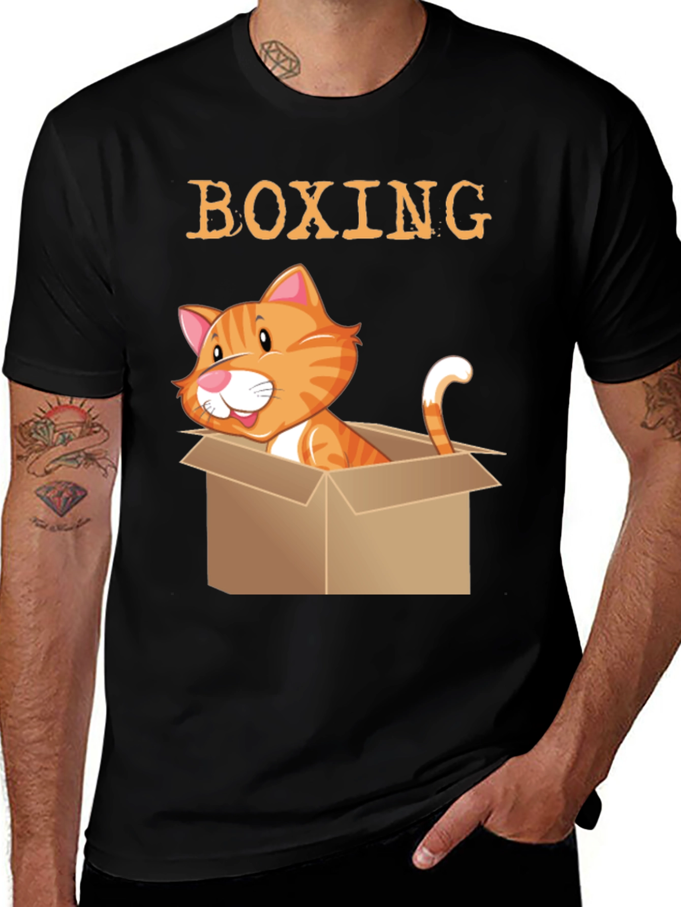 Variant 10 of Boxing Cat T-Shirt - Novelty Kitten Tee