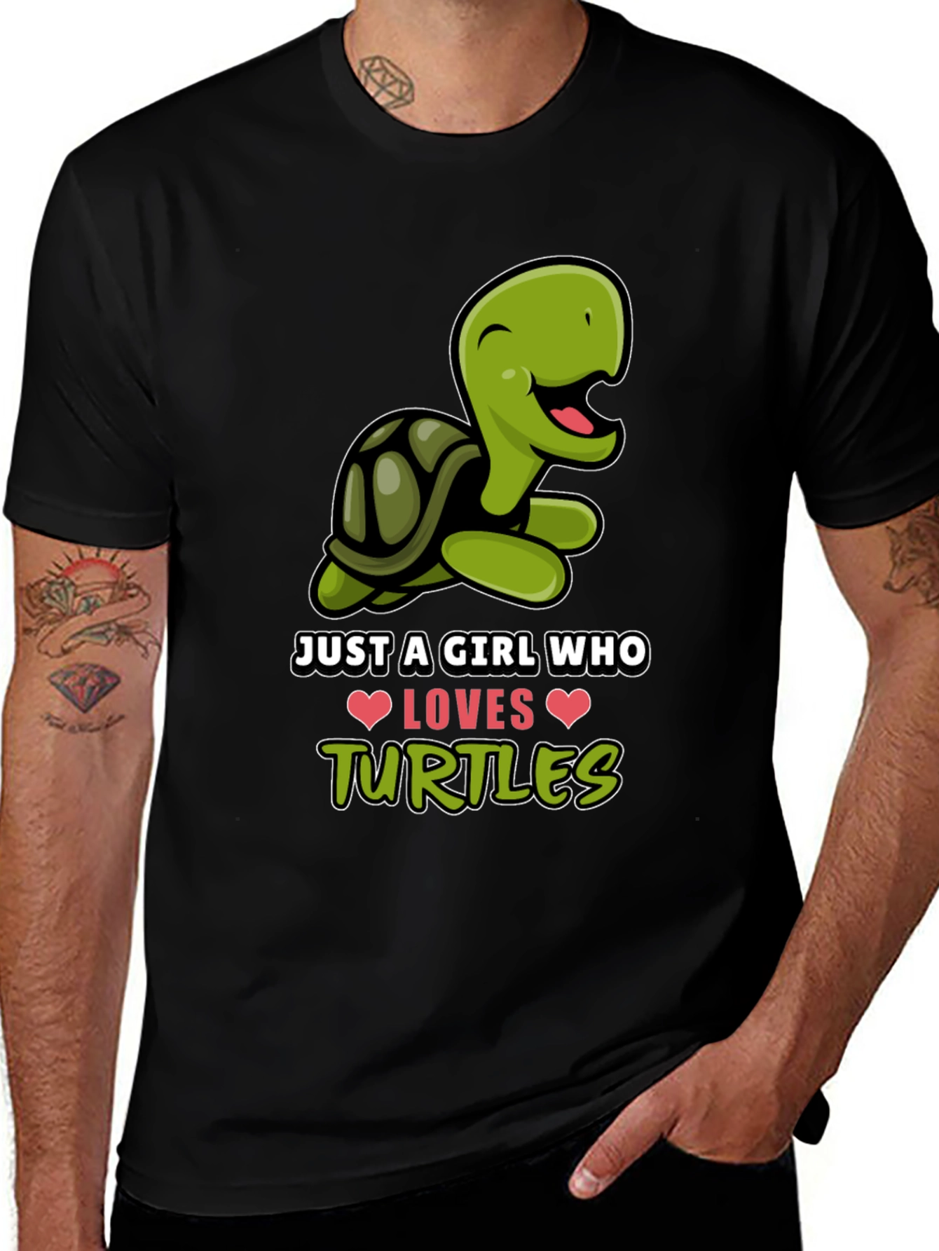 Variant 7 of Cute Turtle Lover Graphic Tee