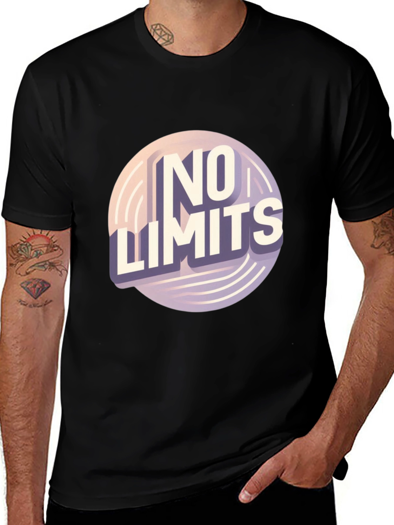 Variant 4 of No Limits Graphic Tee - Stylish Cotton Blend