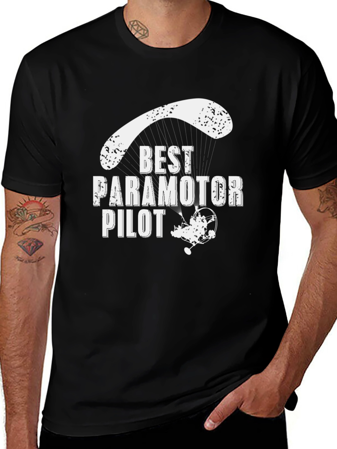 Variant 8 of Best Paramotor Pilot Graphic T-Shirt
