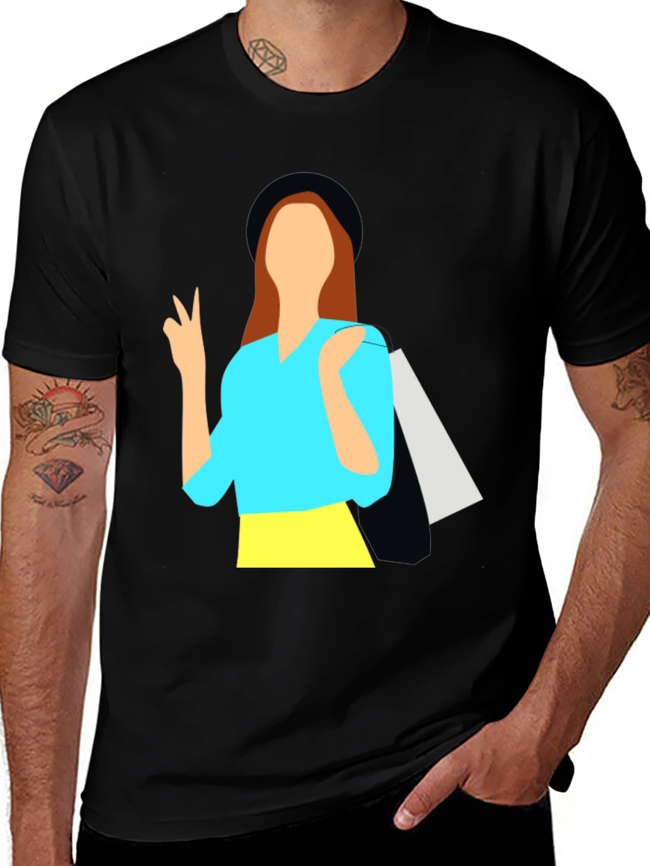 Variant 22 of Trendy Woman Graphic Tee - Fashionable Statement Shirt