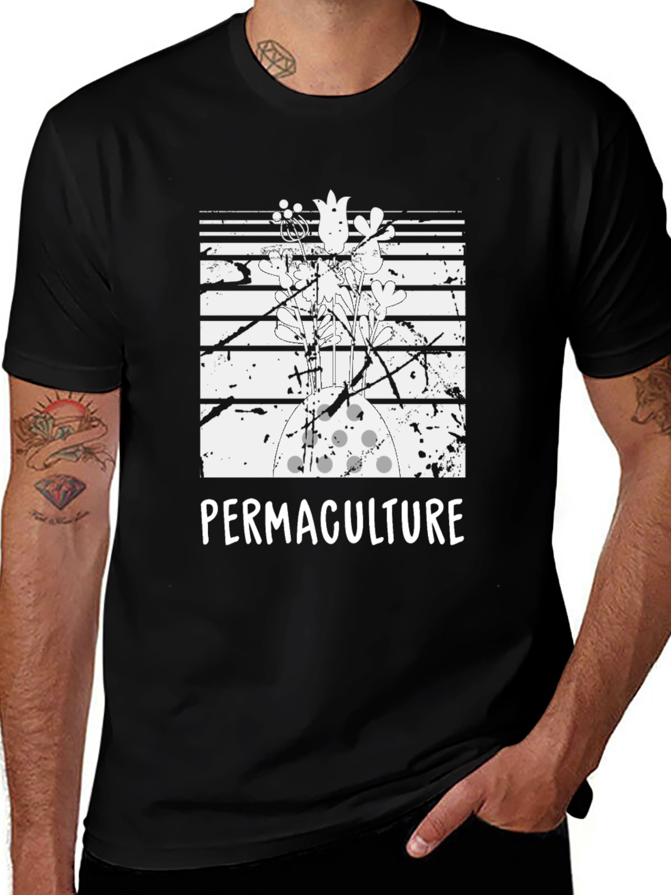 Variant 26 of Permaculture Graphic Tee - Sustainable Living Shirt