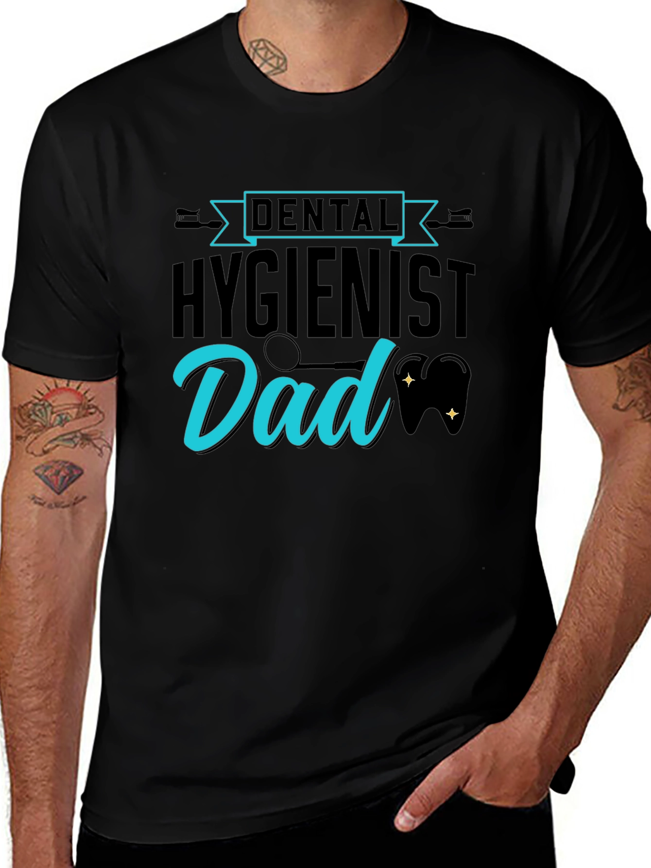 Variant 28 of Dental Hygienist Dad T-Shirt, Father's Day Tee
