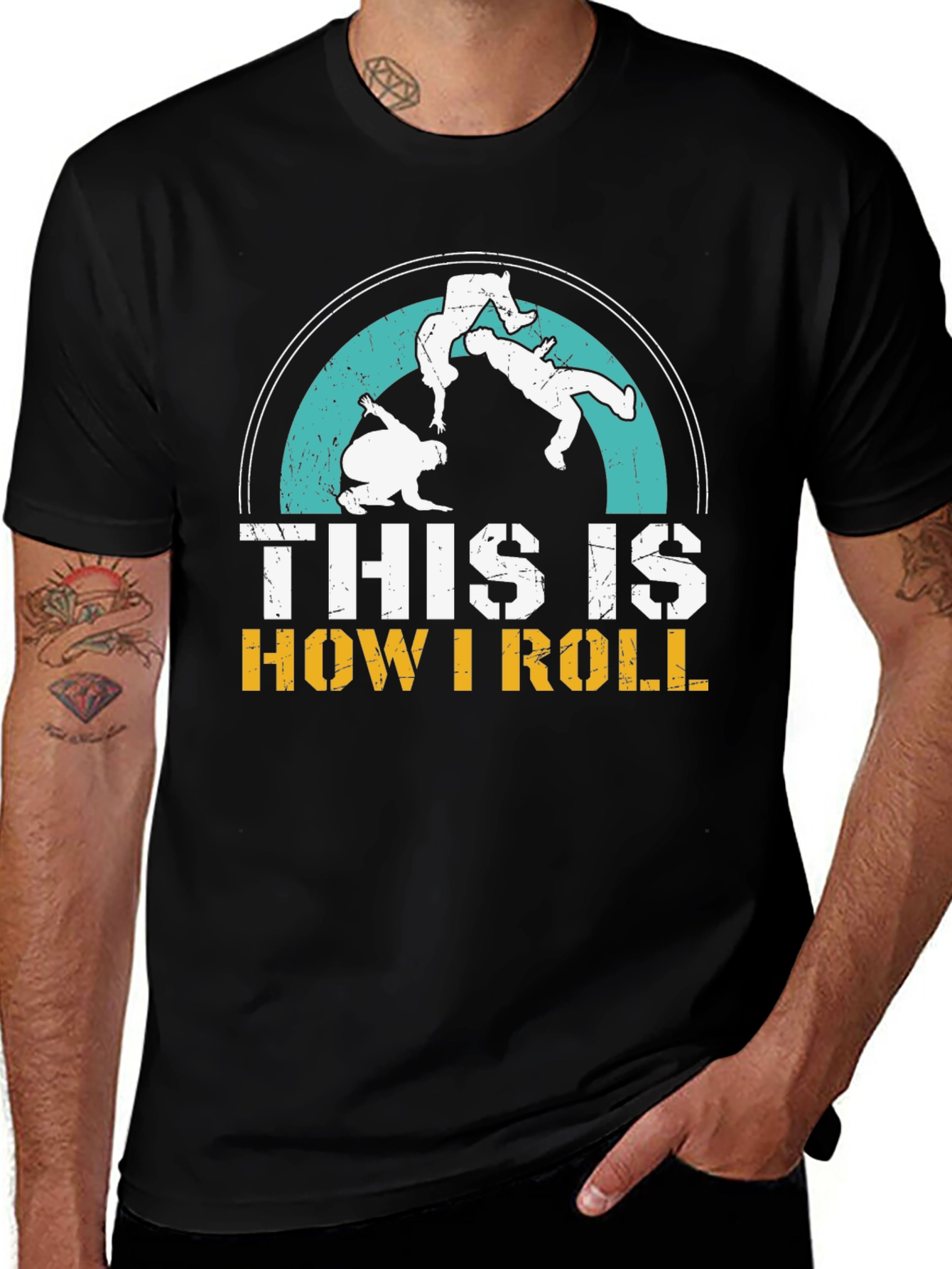 Variant 26 of This is How I Roll Jiu Jitsu Black T-Shirt