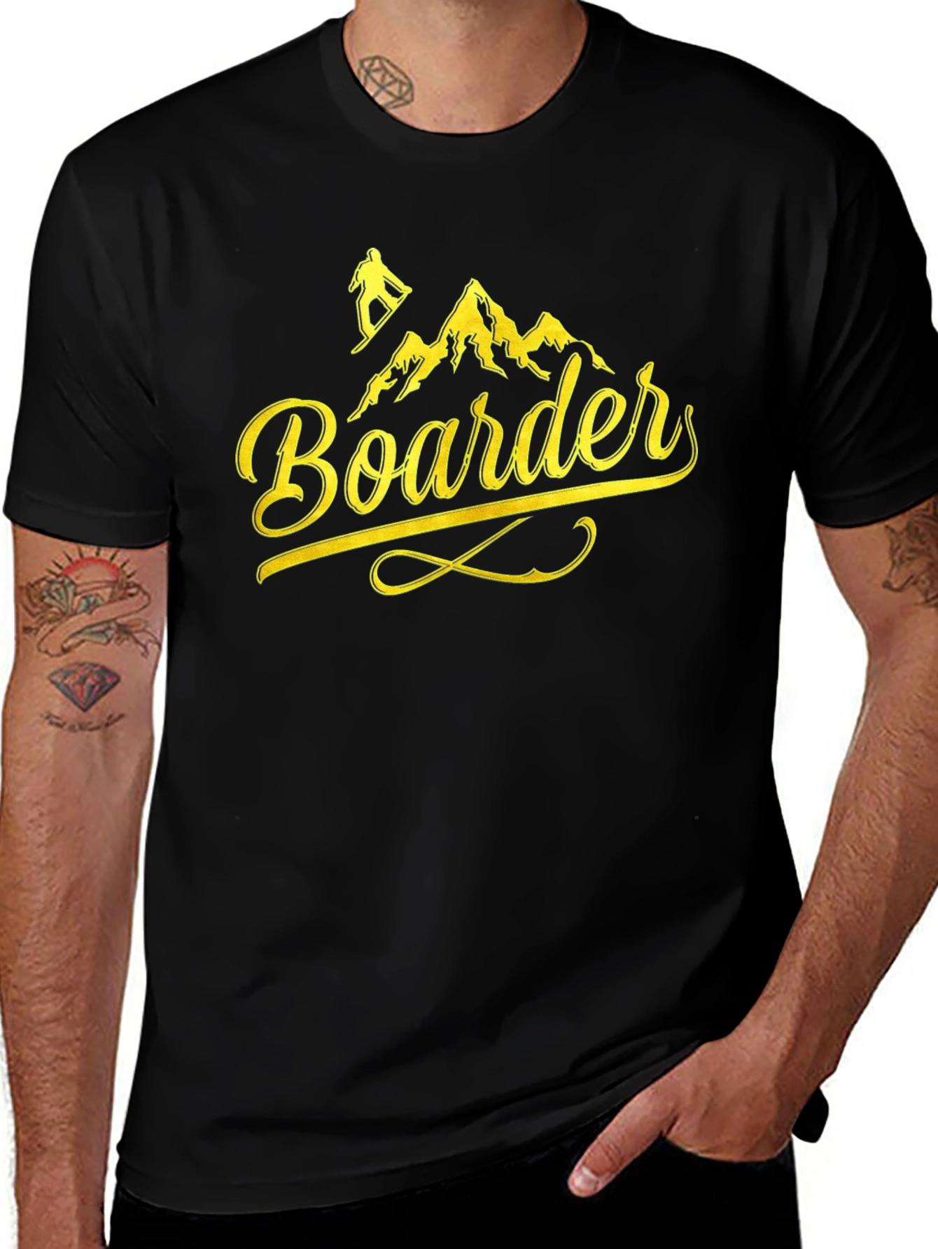 Variant 19 of Boarder Graphic T-Shirt - Mountain Adventure
