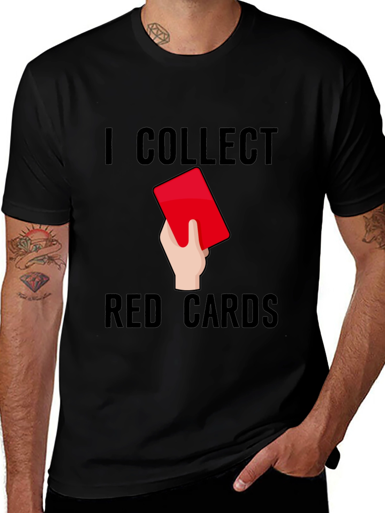 Variant 28 of I Collect Red Cards Funny T-Shirt