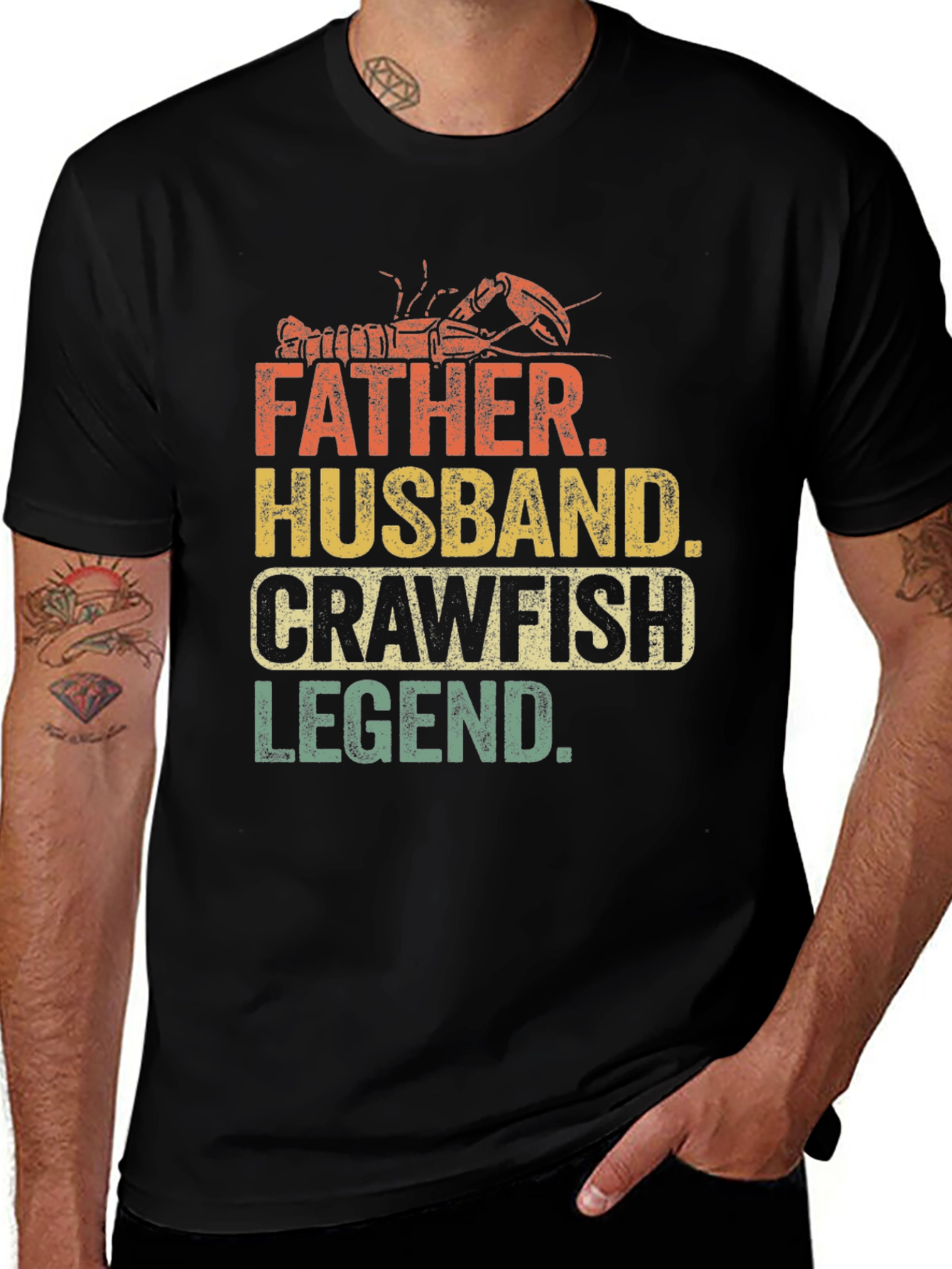 Variant 10 of Father Husband Crawfish Legend T-Shirt
