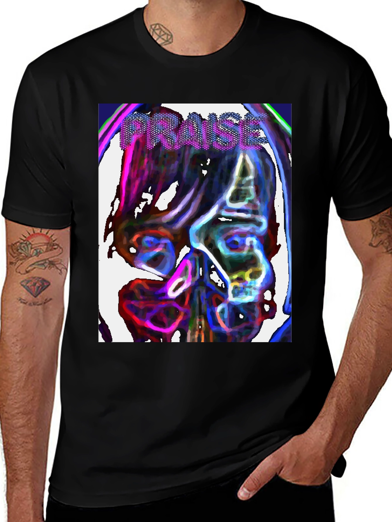 Variant 24 of Abstract Praise Graphic T-Shirt