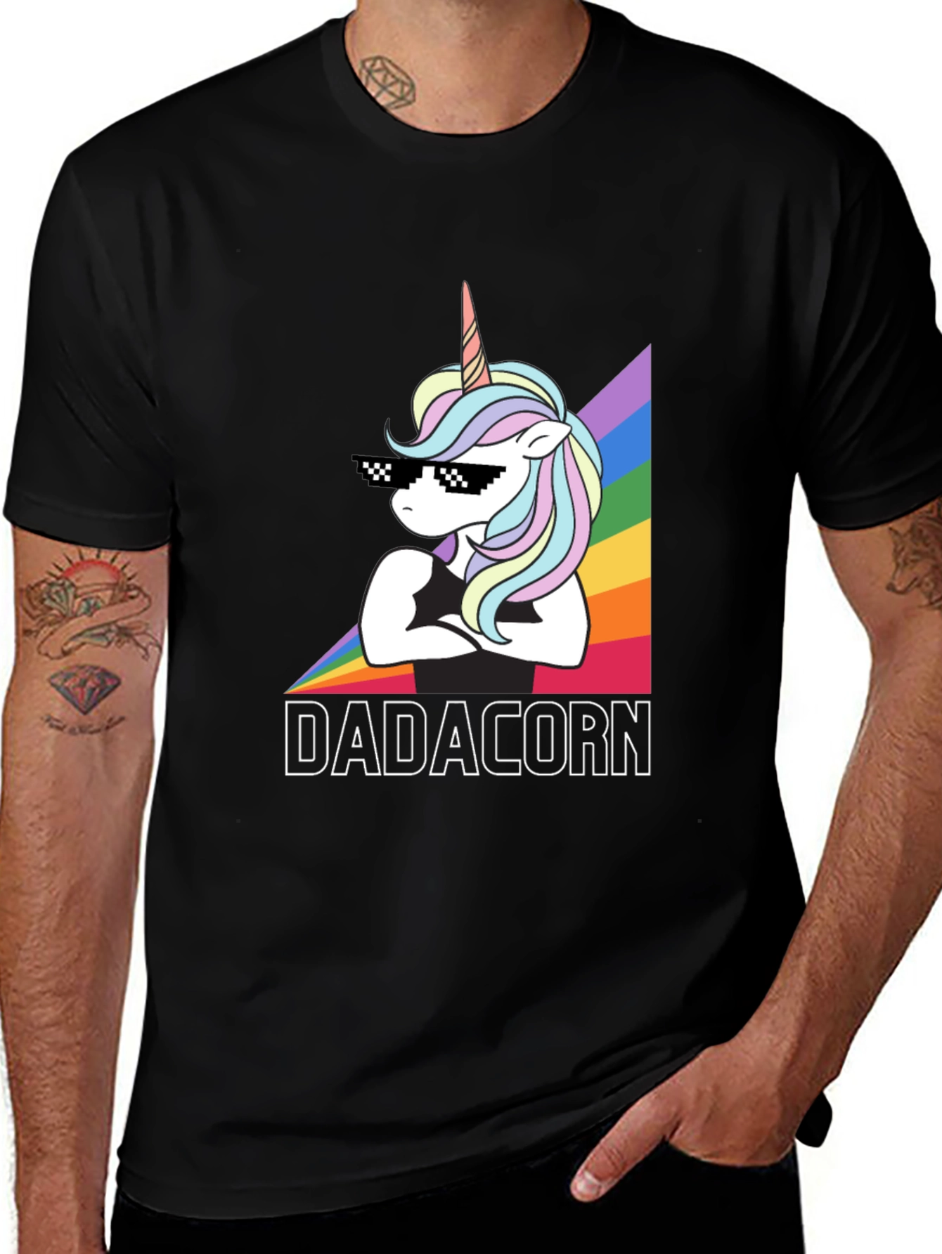 Dadacorn T-Shirt - Cool Unicorn Dad Tee