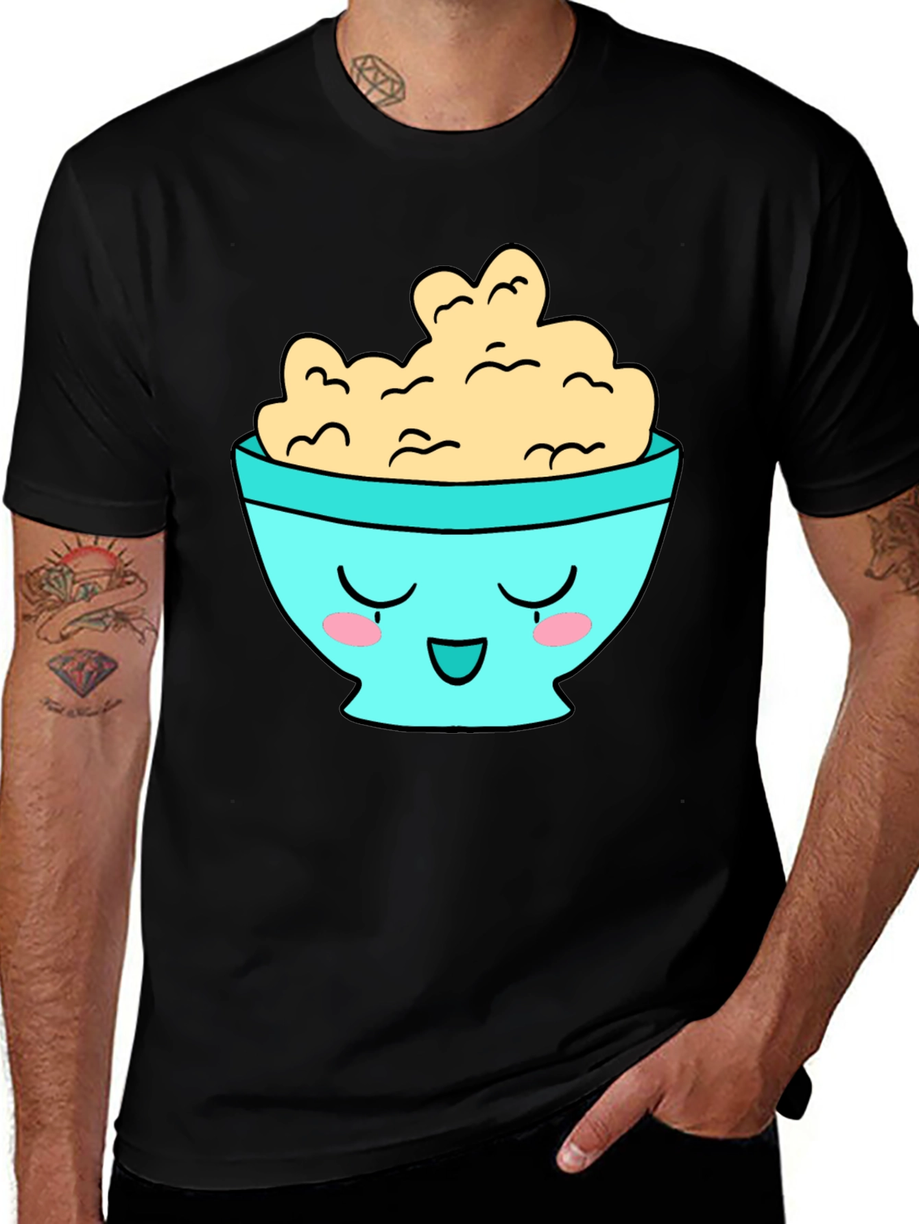 Variant 6 of Cute Cartoon Bowl T-Shirt