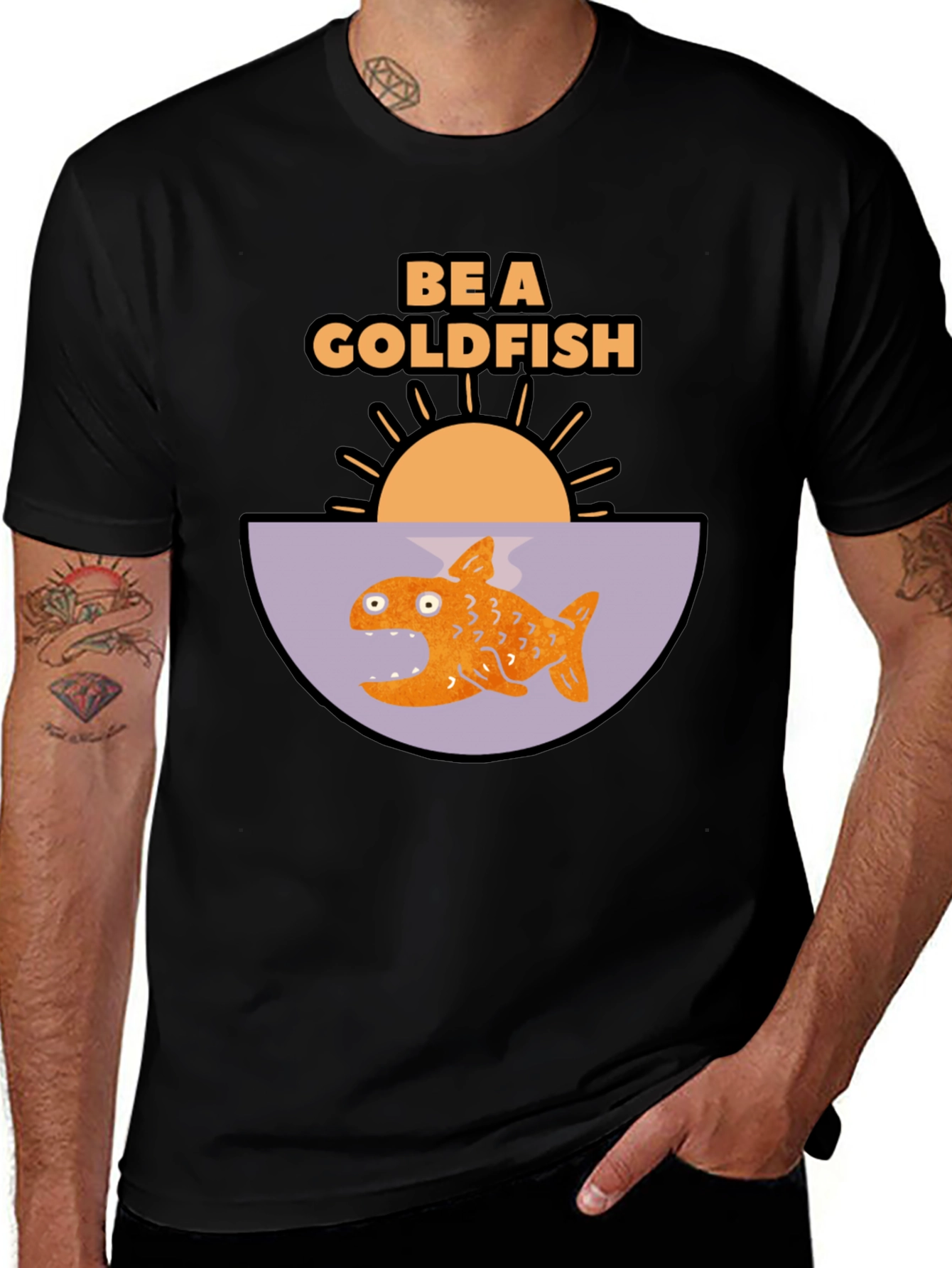 Variant 9 of Be a Goldfish Graphic T-Shirt