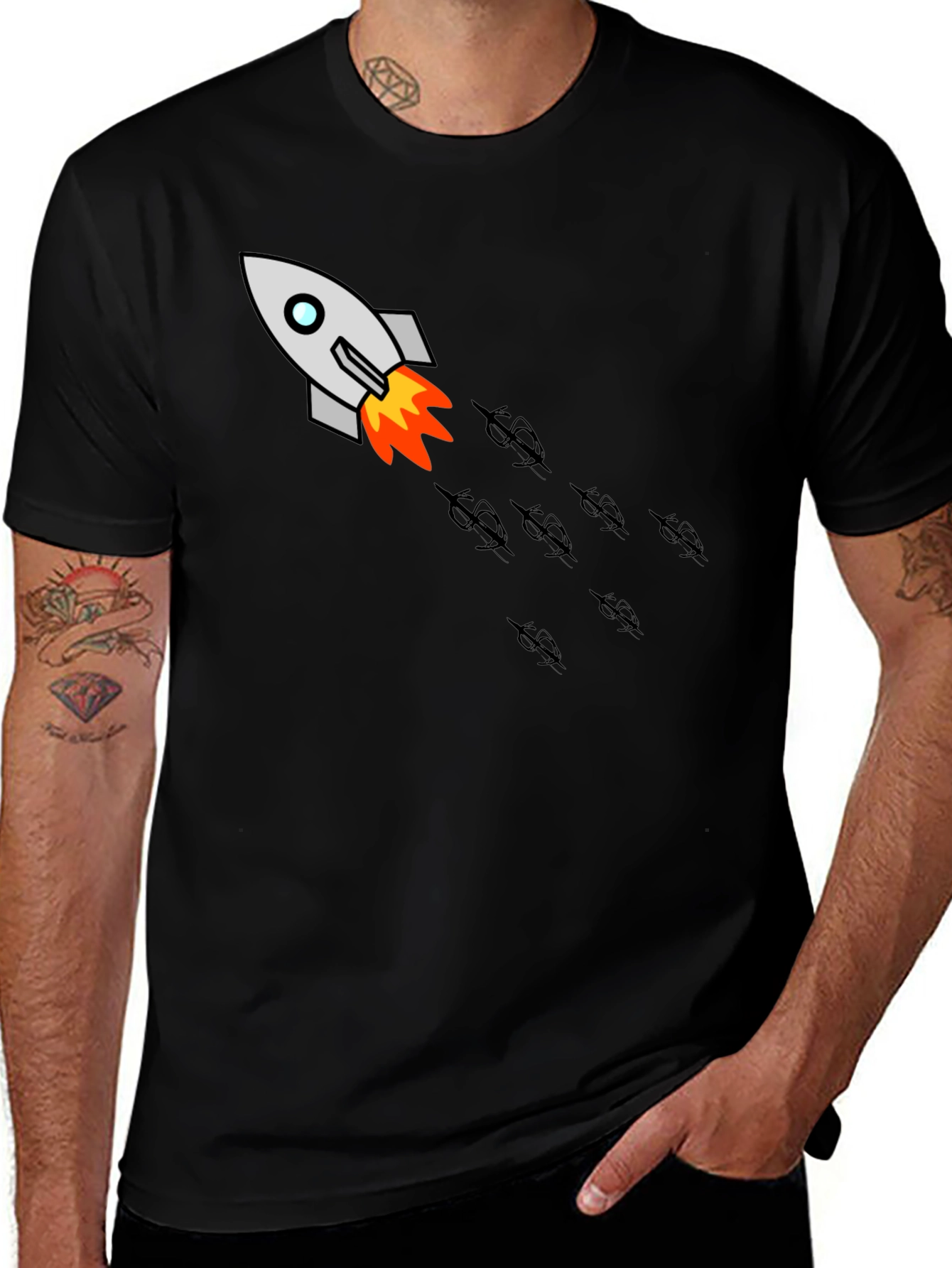 Variant 10 of Rocketing to the Moon T-Shirt