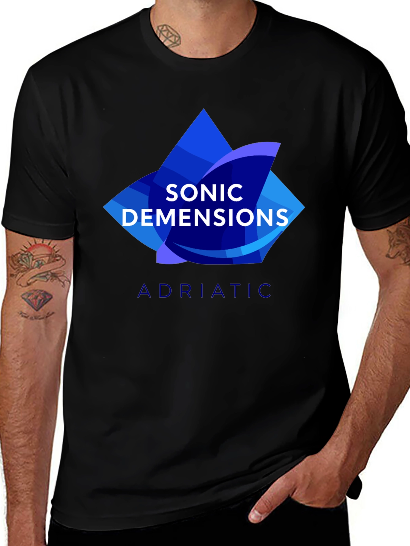 Variant 28 of Sonic Dimensions Adriatic Black T-Shirt