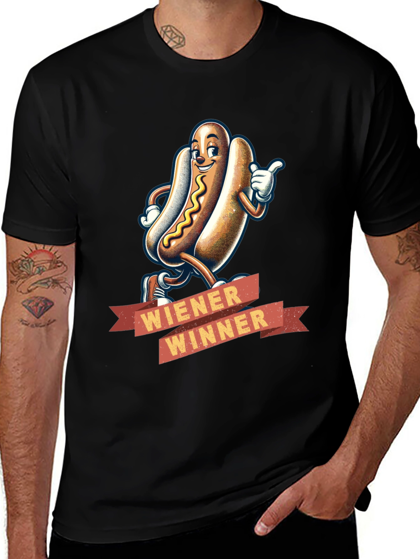 Variant 6 of Wiener Winner T-Shirt - Funny Hot Dog Tee