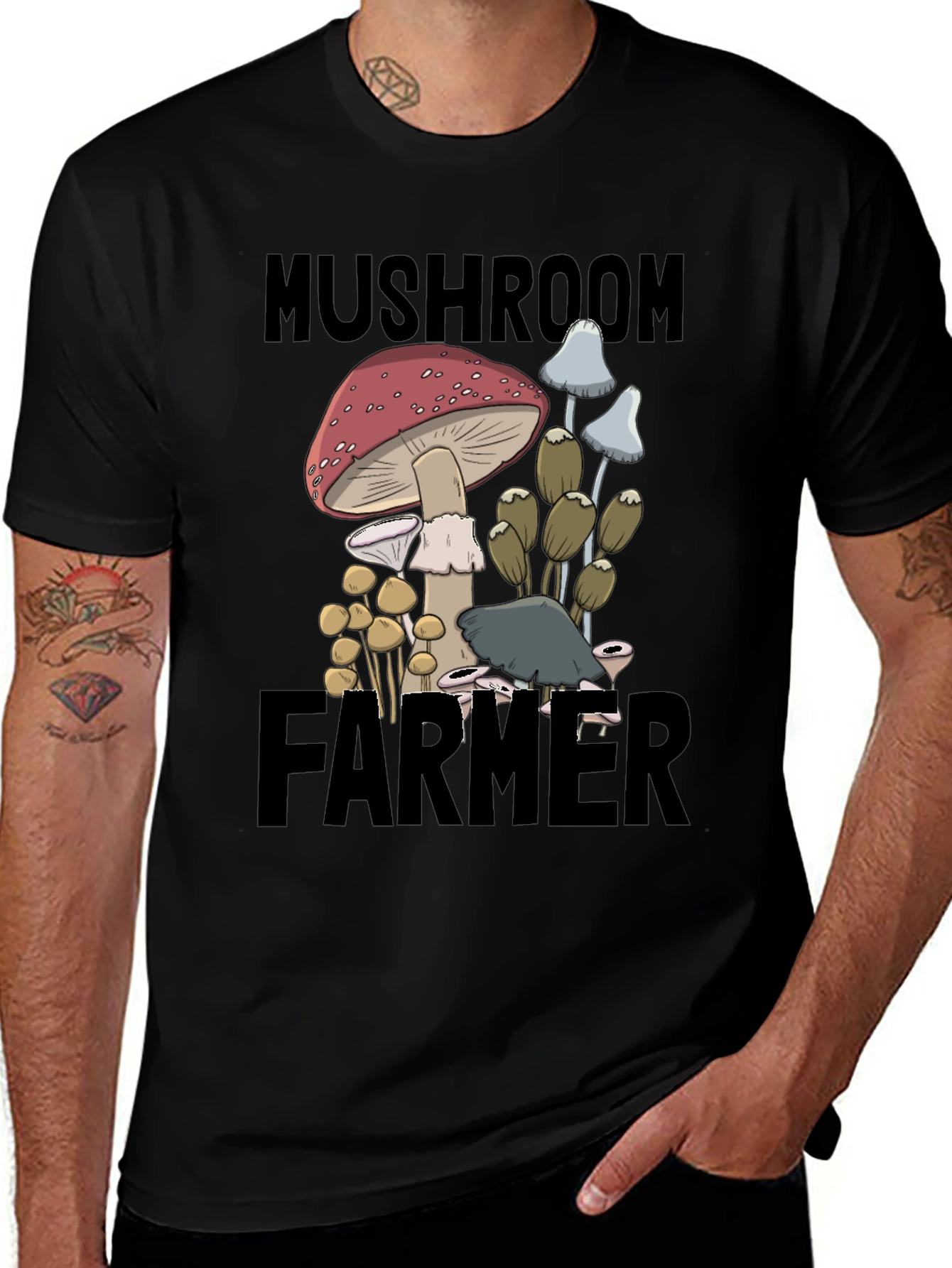 Variant 6 of Mushroom Farmer Graphic Tee - Unisex