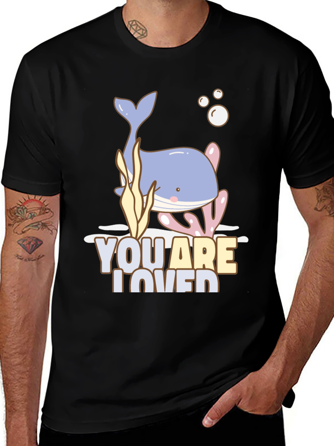 You are Loved Whale Graphic Tee
