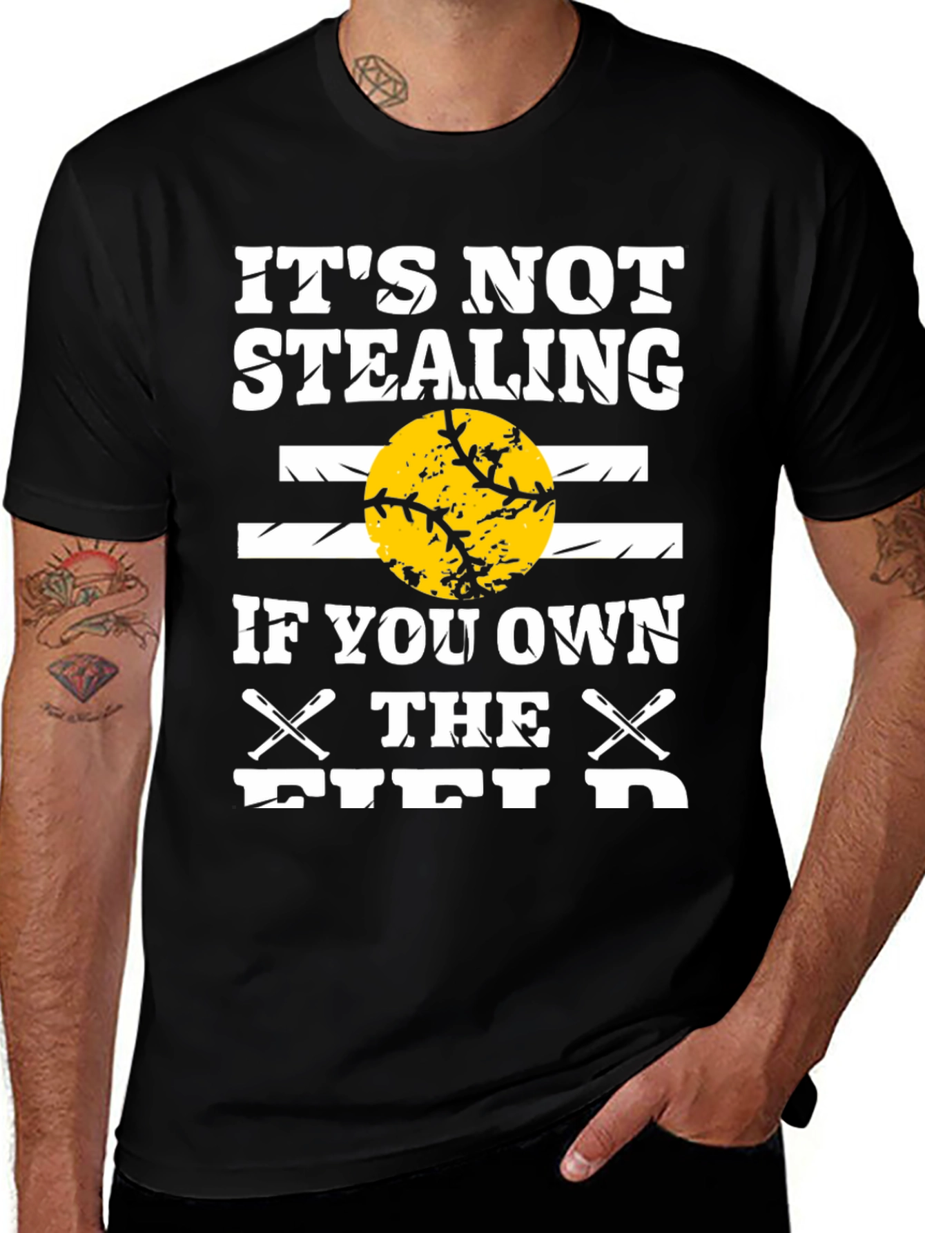 Variant 12 of It's Not Stealing Baseball Graphic T-Shirt