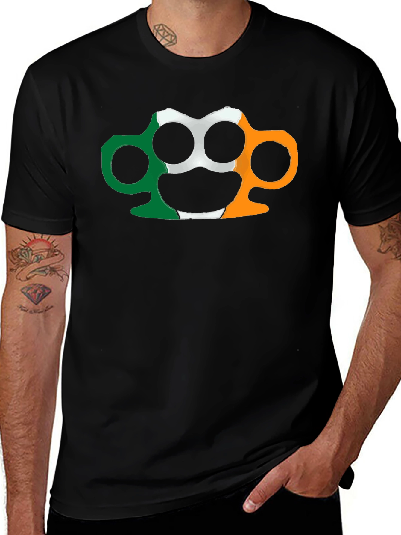 Irish Flag Knuckle Duster Graphic Tee