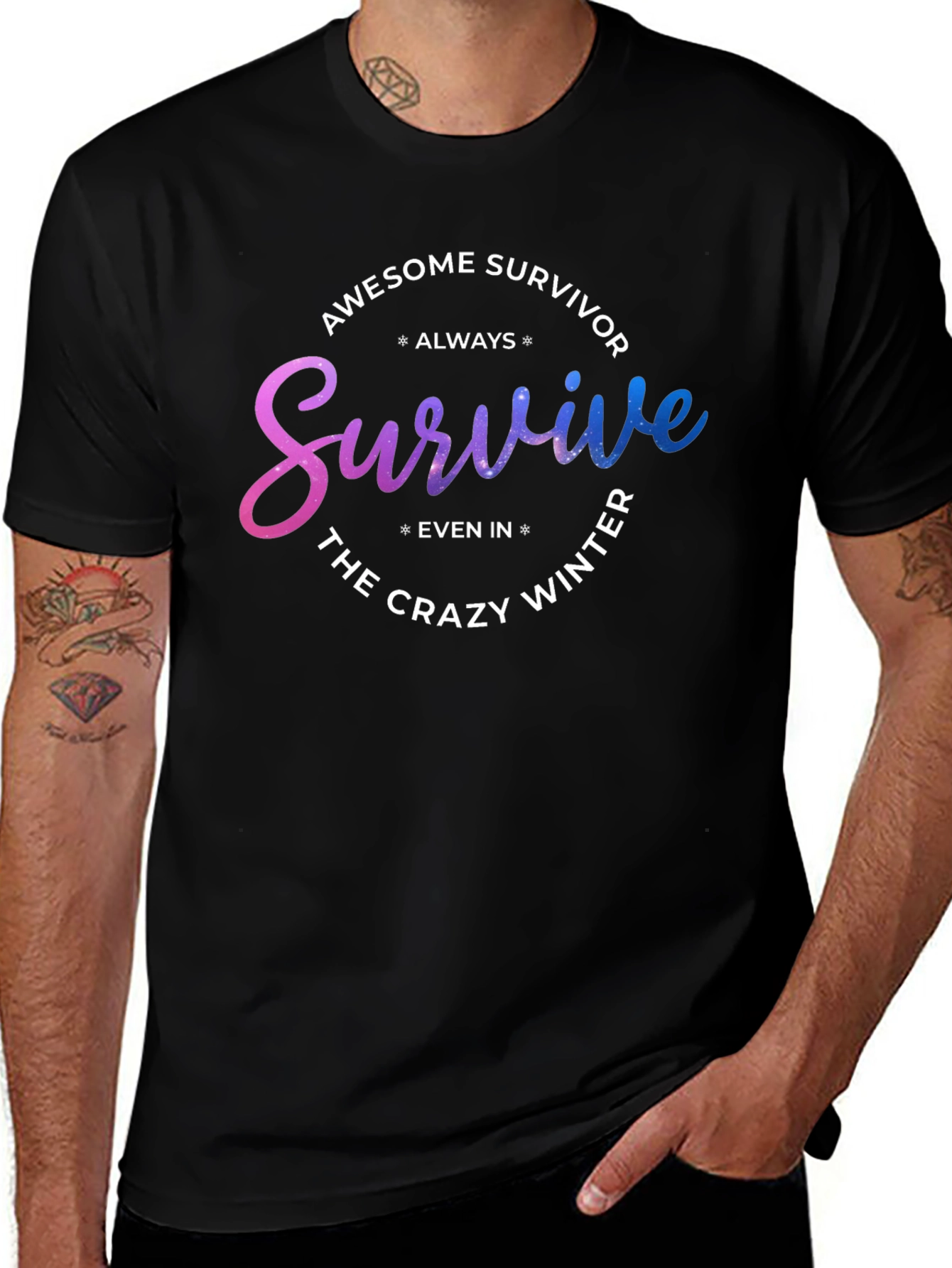 Variant 7 of Awesome Survivor Always Survive Even In The Crazy Winter T-Shirt