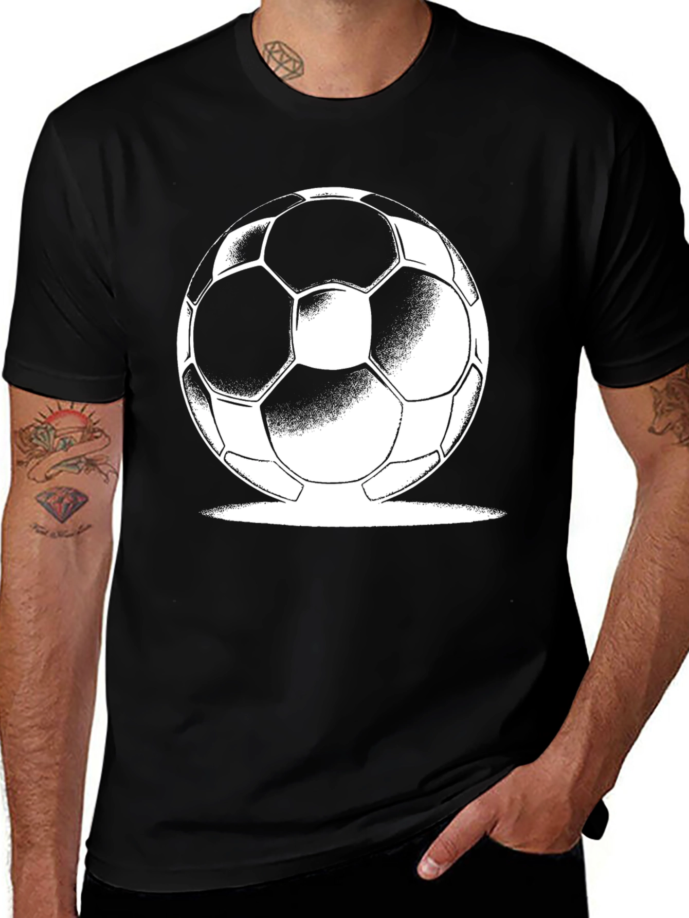 Variant 13 of Soccer Ball Graphic T-Shirt