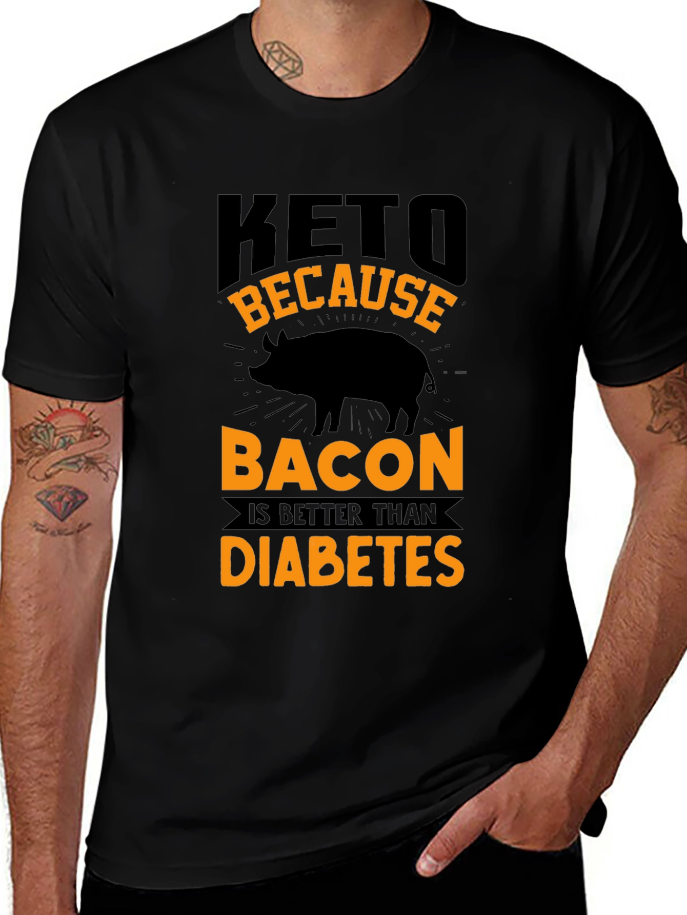 Keto Bacon Better Than Diabetes Graphic Tee