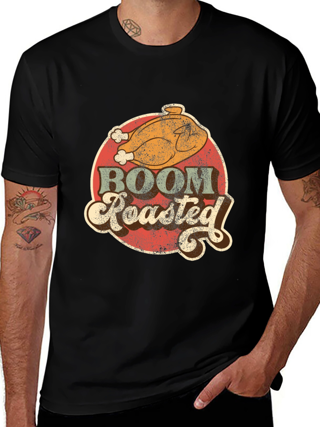 Boom Roasted Turkey Graphic T-Shirt