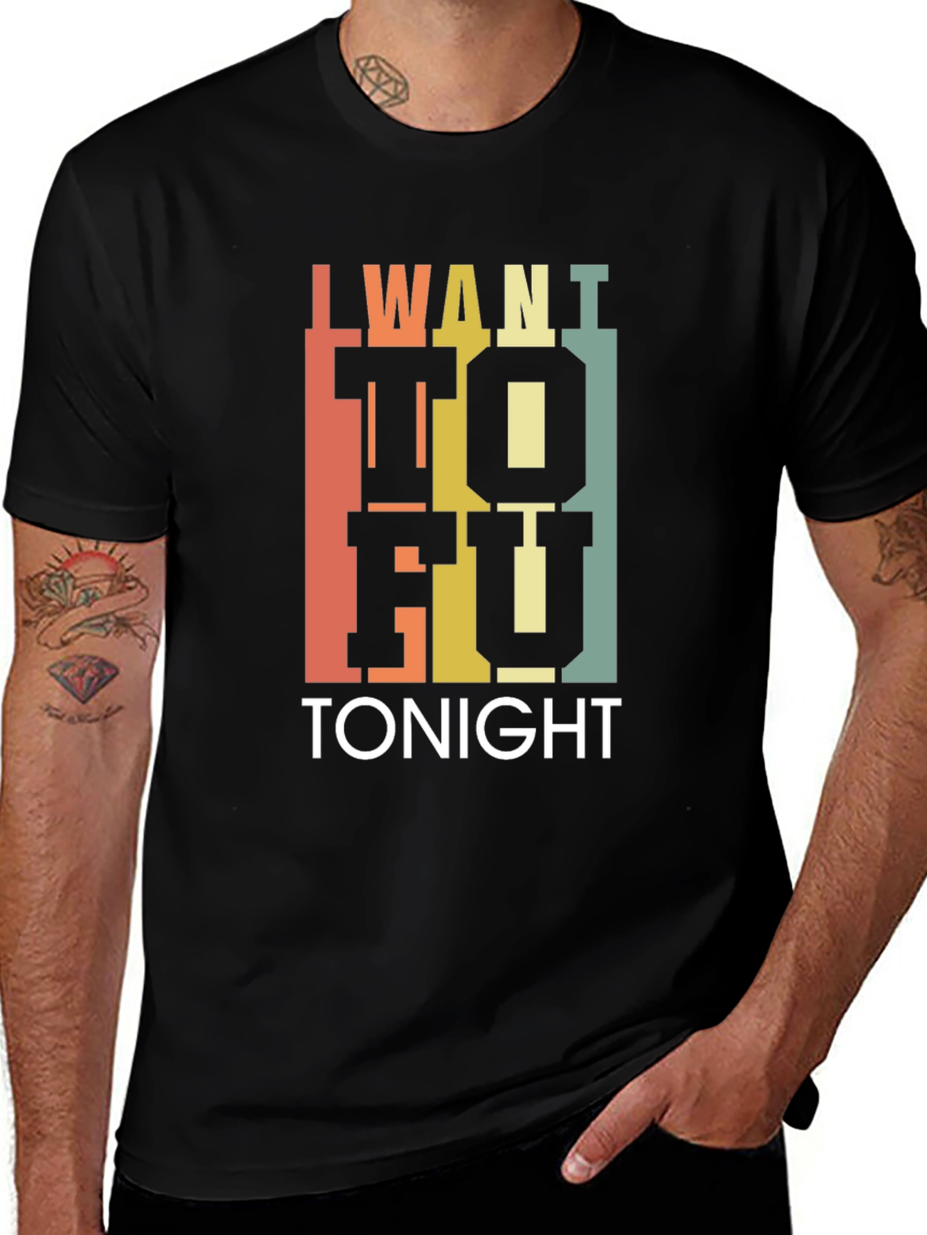Variant 20 of I Want Tofu Tonight T-Shirt - Trendy Foodie Tee