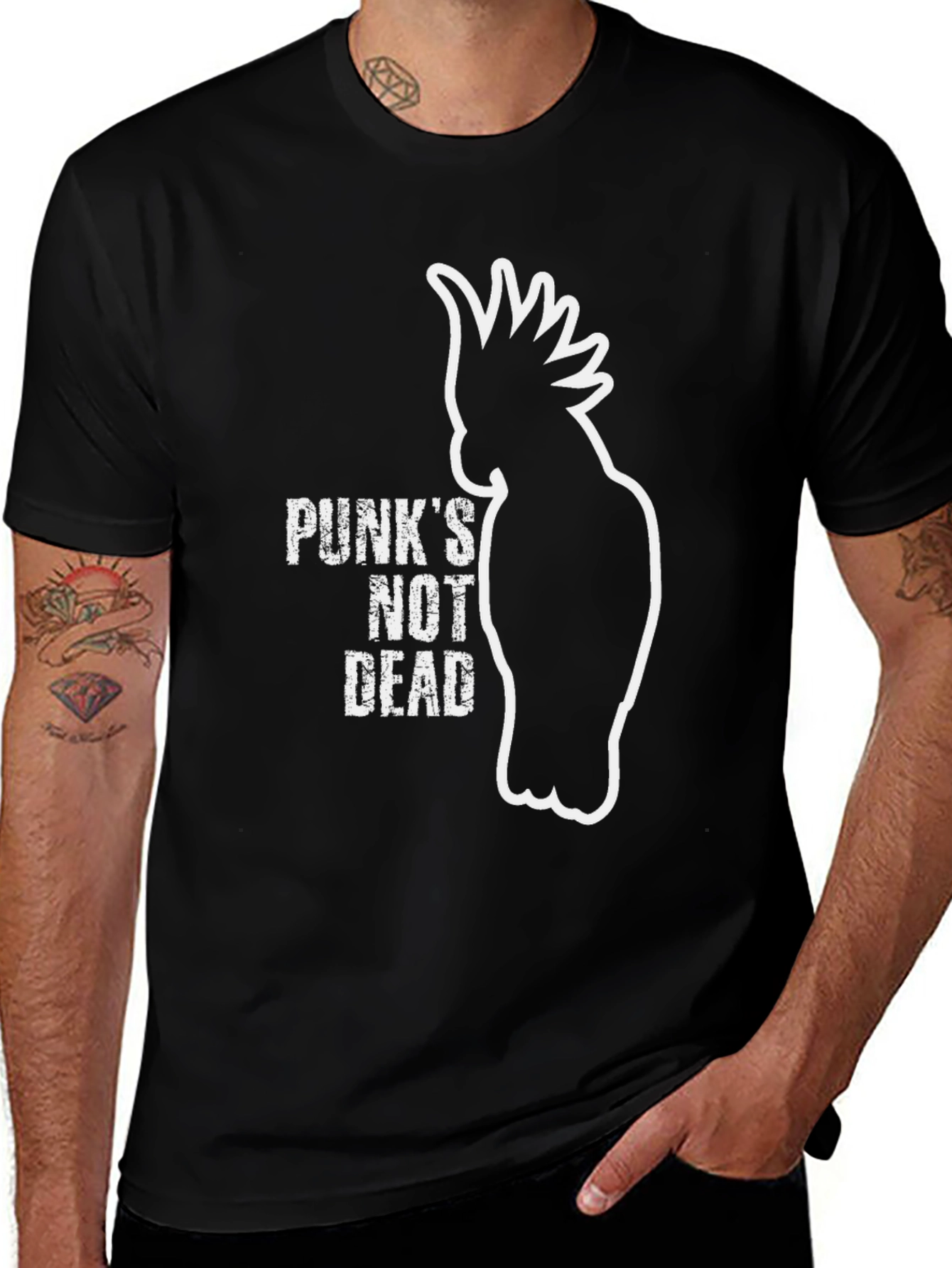 Variant 26 of Punk's Not Dead Cockatoo T-Shirt