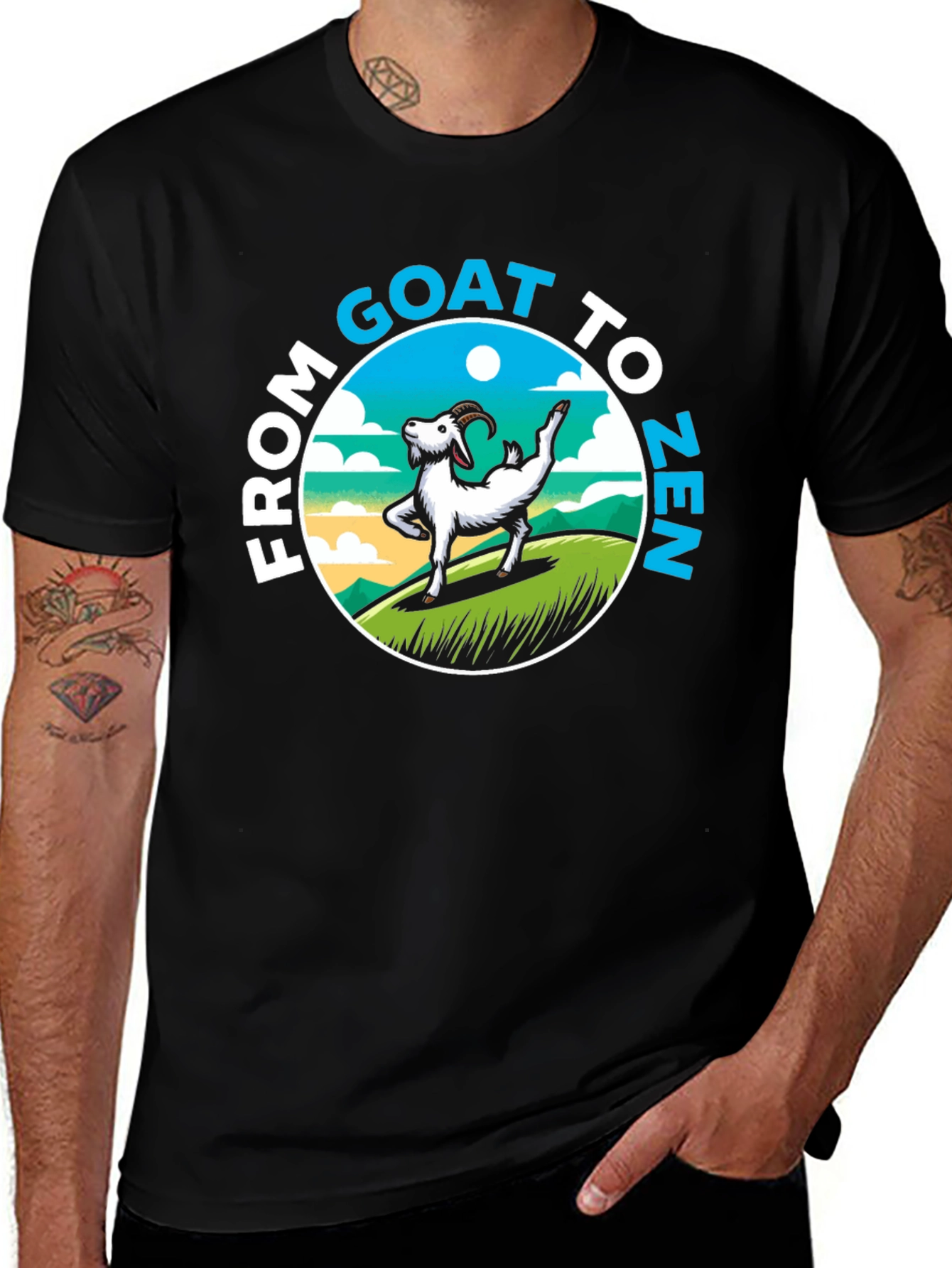 Variant 23 of From Goat to Zen Graphic T-Shirt