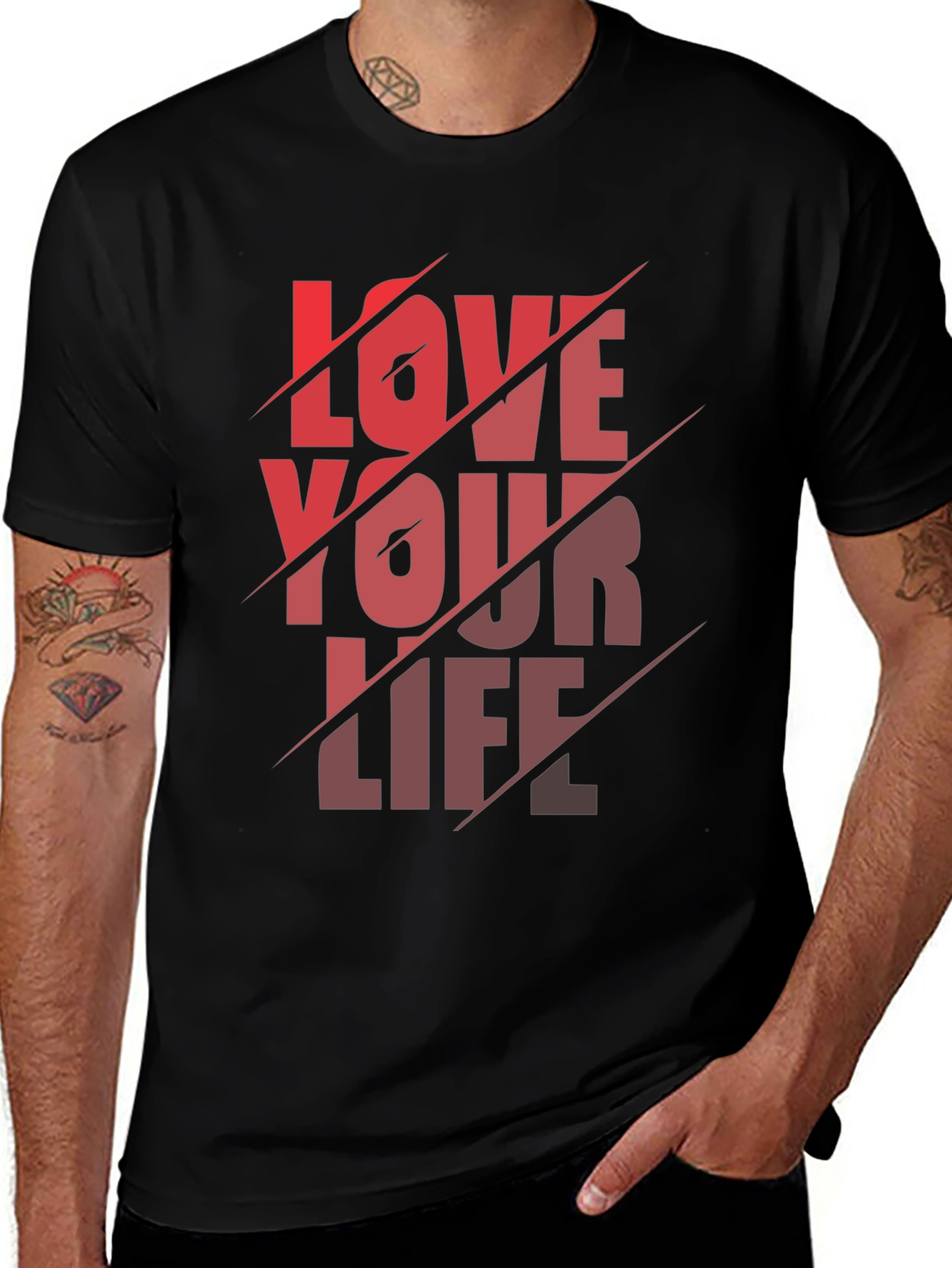 Variant 15 of Love Your Life Graphic T-Shirt - Stylish Casual Wear