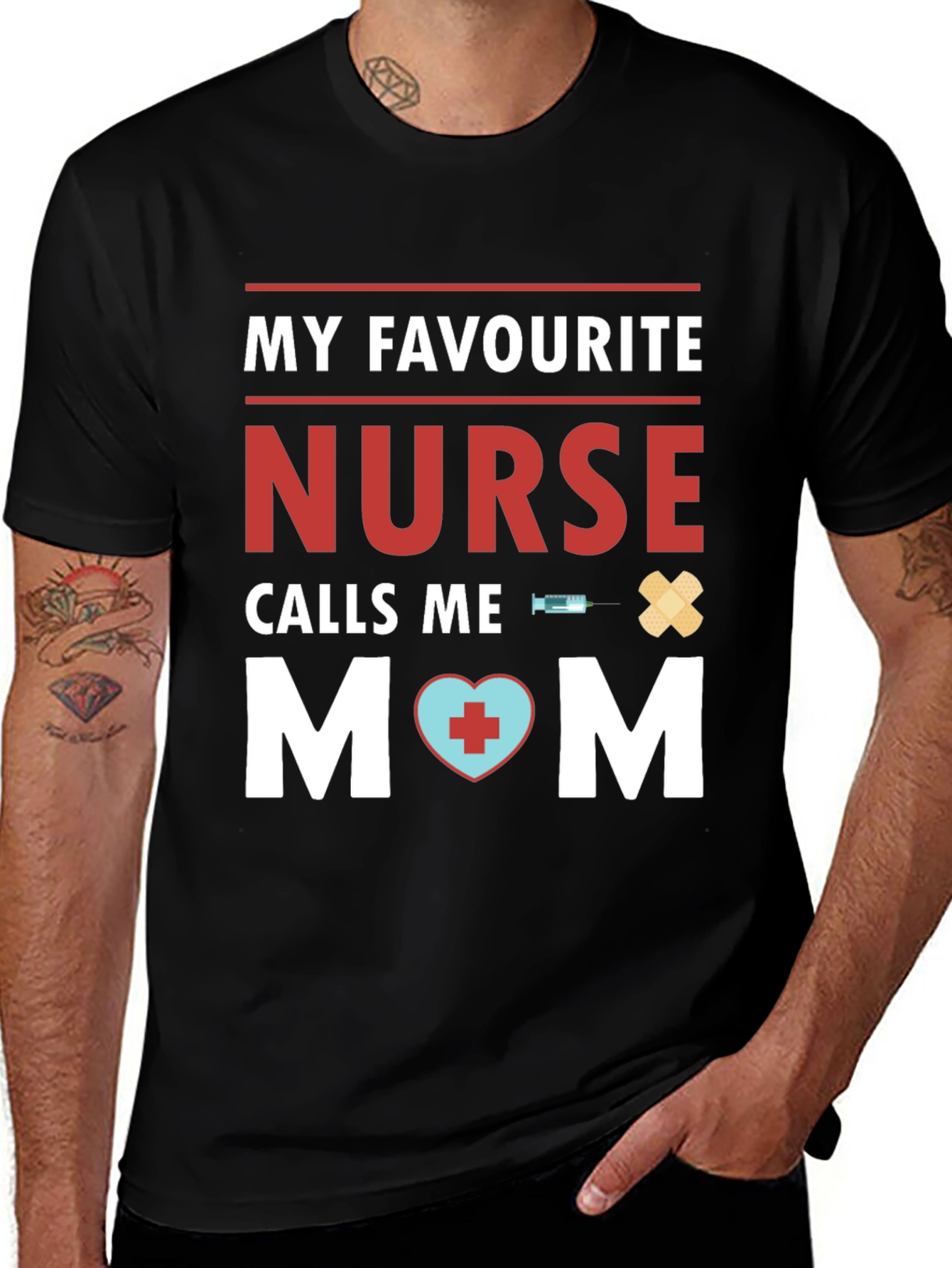 Variant 11 of My Favorite Nurse Calls Me Mom T-Shirt