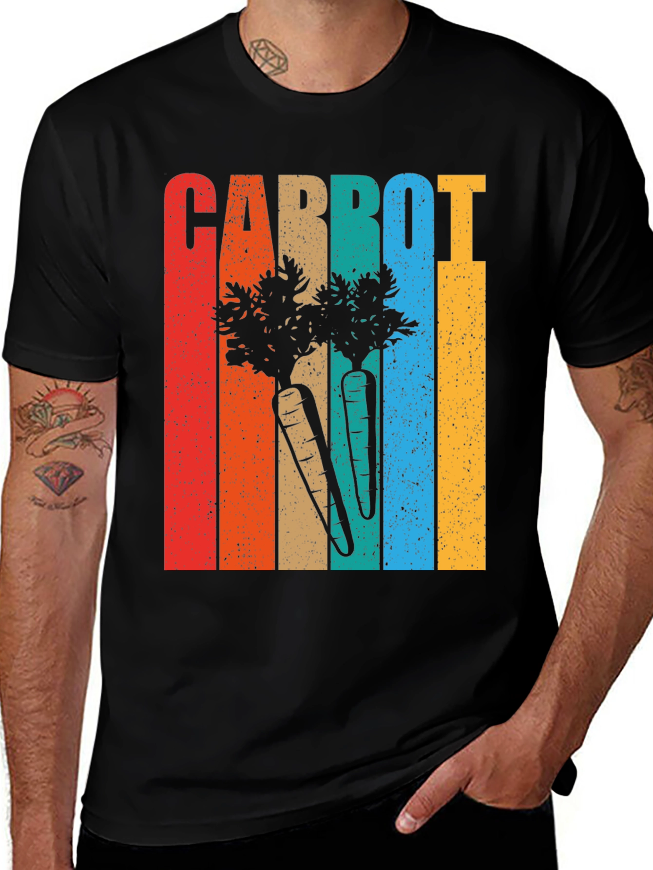 Variant 5 of Retro Carrot Graphic Tee