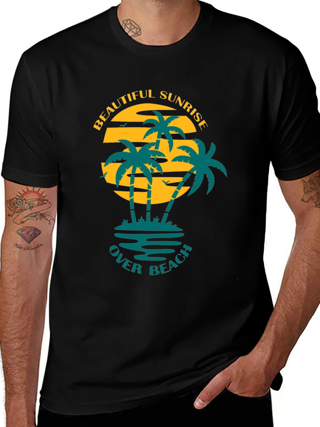 Variant 12 of Beach Sunrise Graphic Tee