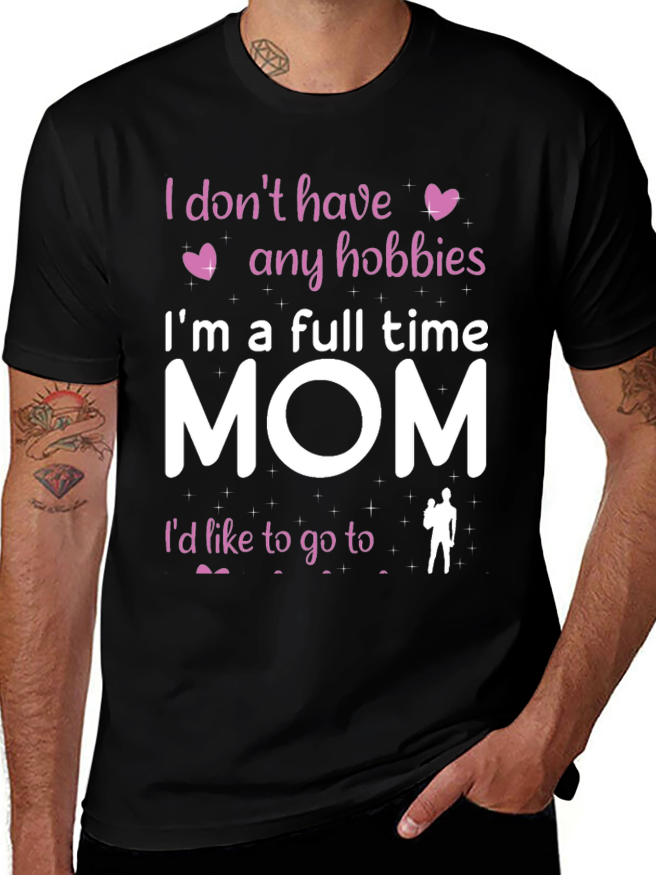 Variant 18 of Full Time Mom T-Shirt - Hobbies Funny Tee
