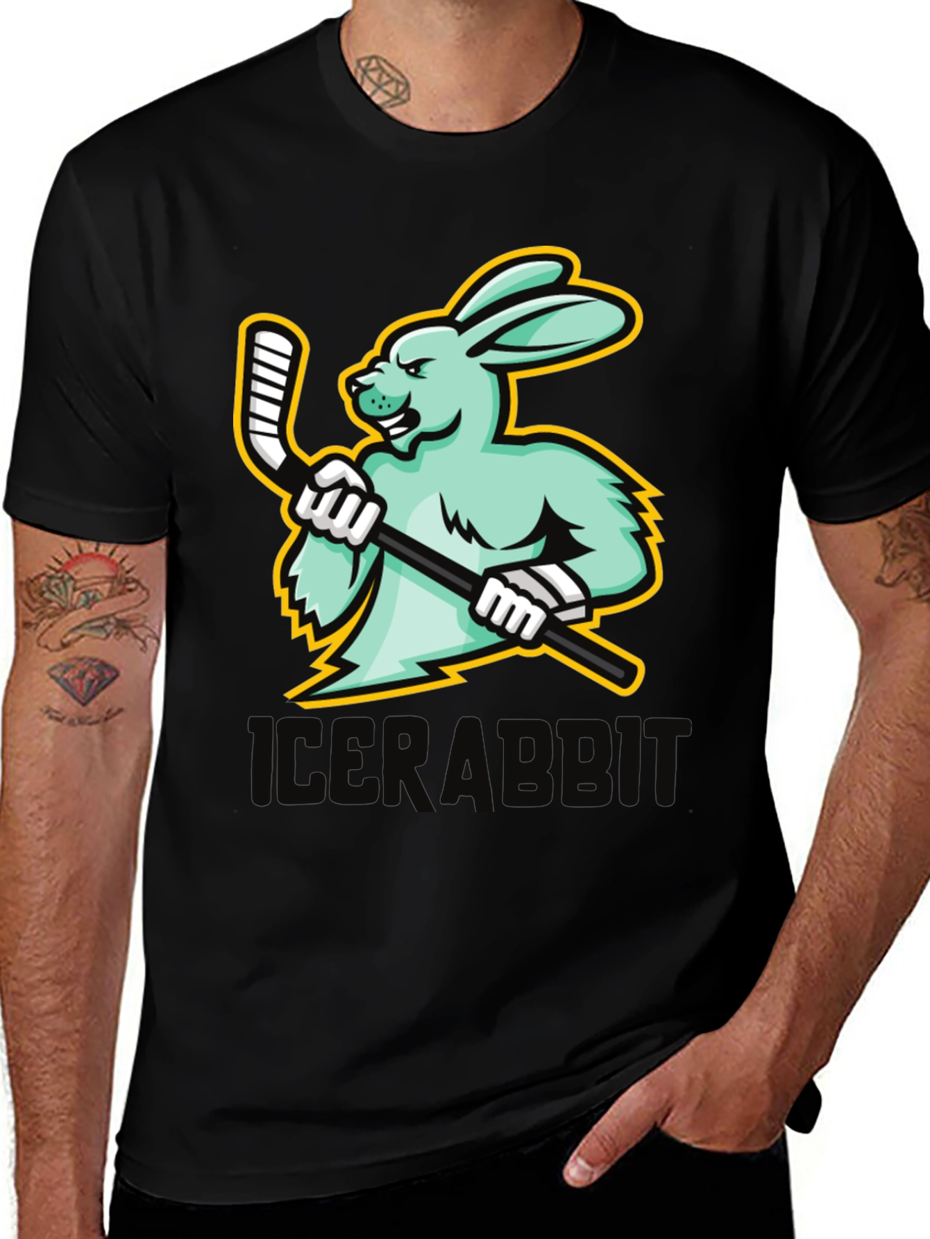 Variant 8 of IceRabbit Hockey Graphic Tee