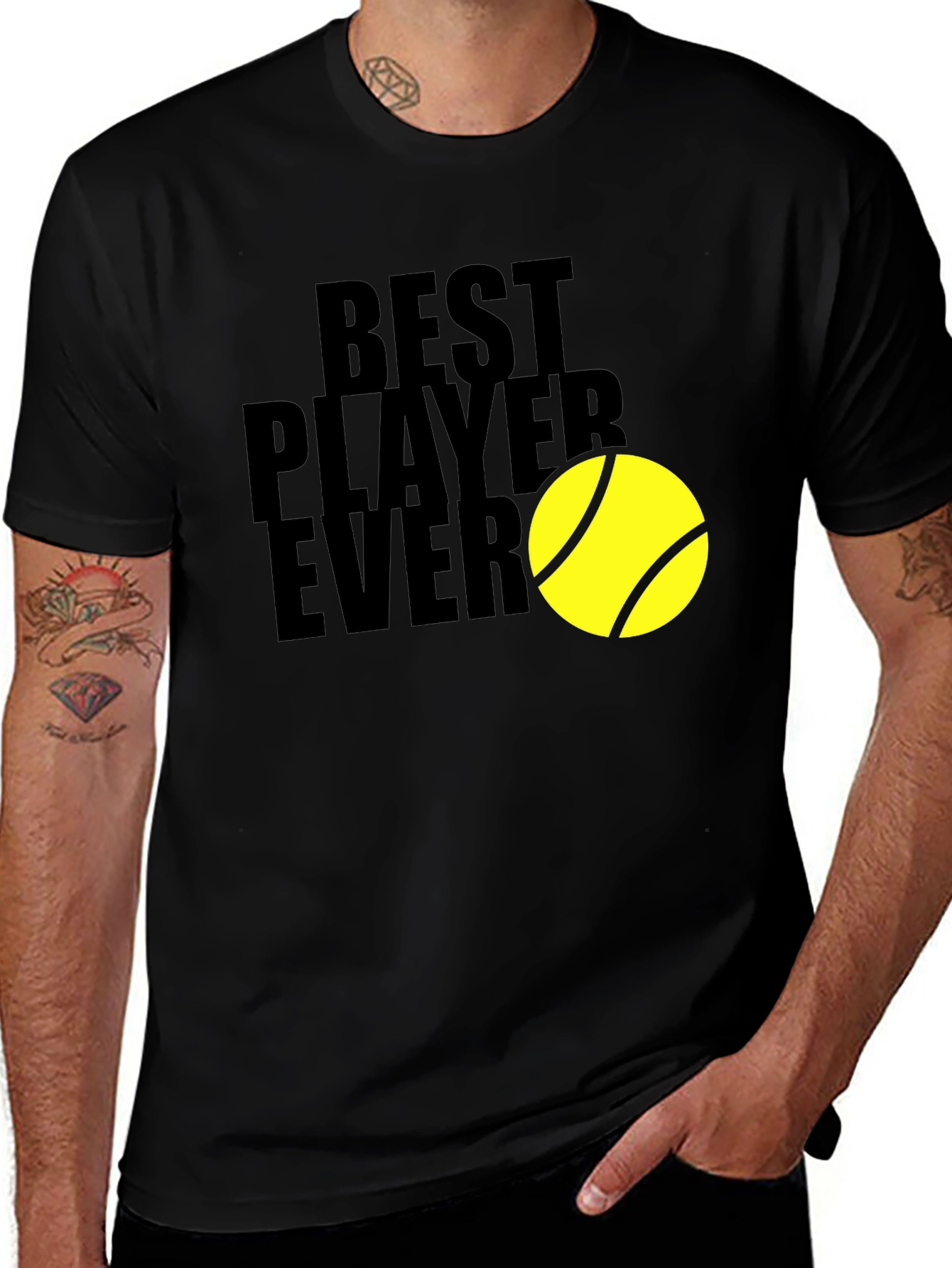 Best Player Ever Tennis Graphic Tee