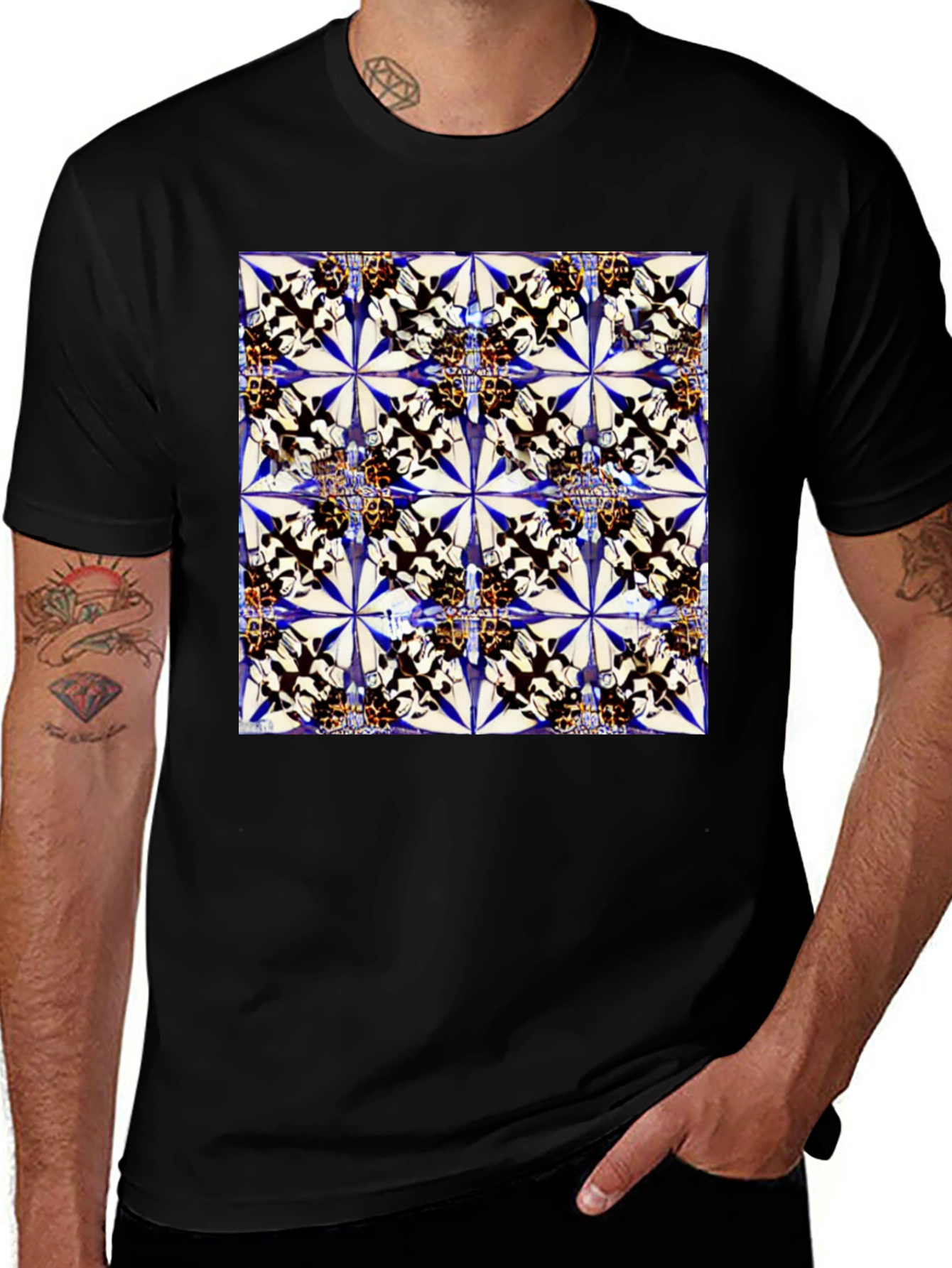 Variant 30 of Azulejo Pattern T-Shirt